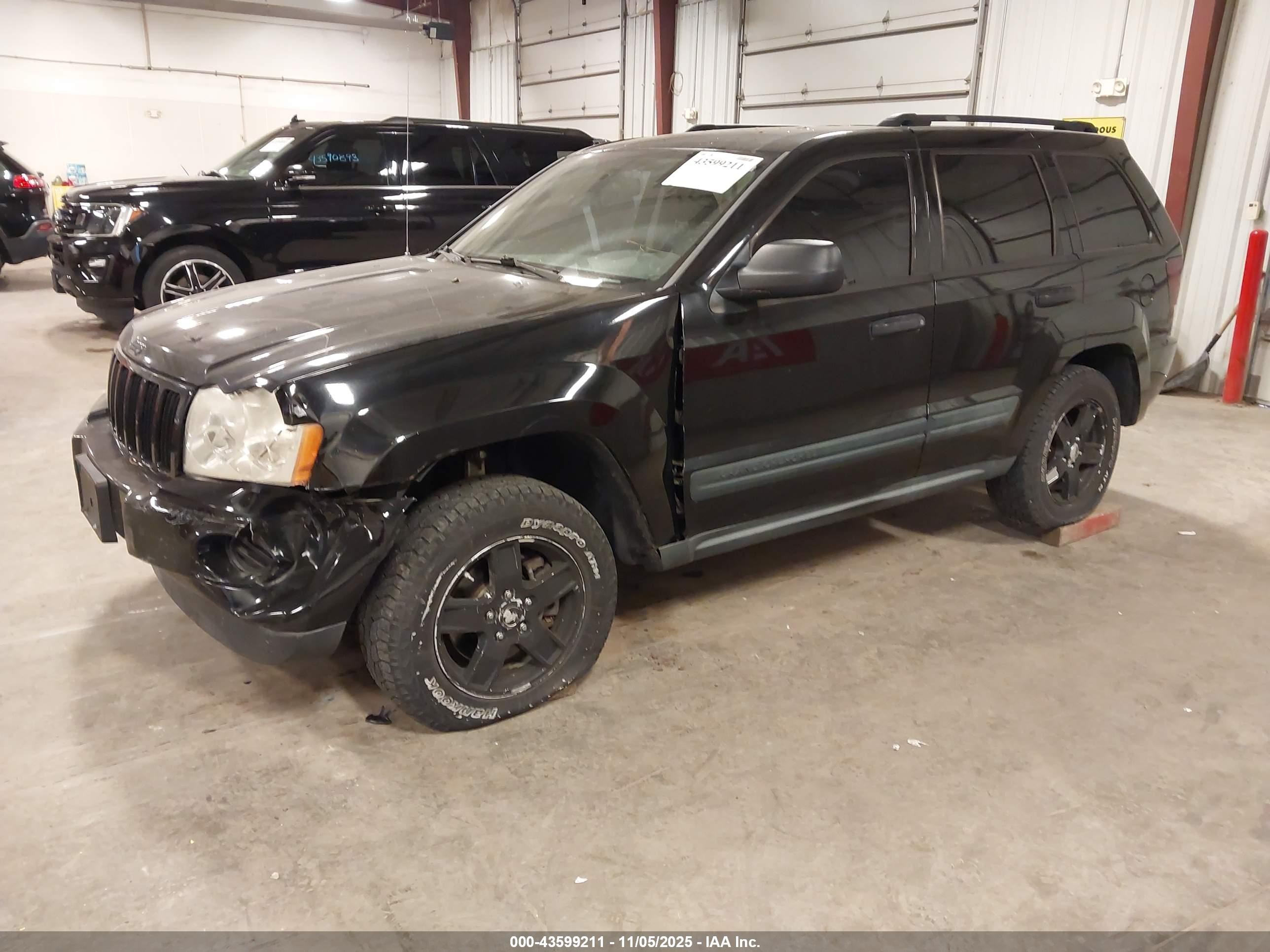 2006 Jeep Grand Cherokee Laredo Black vin: 1J4GR48K46C367518
