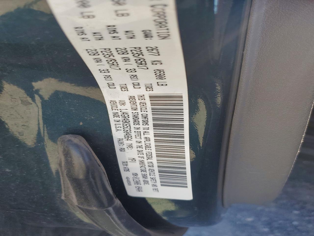 2005 Jeep Grand Cherokee Laredo Green vin: 1J4GR48K65C604864