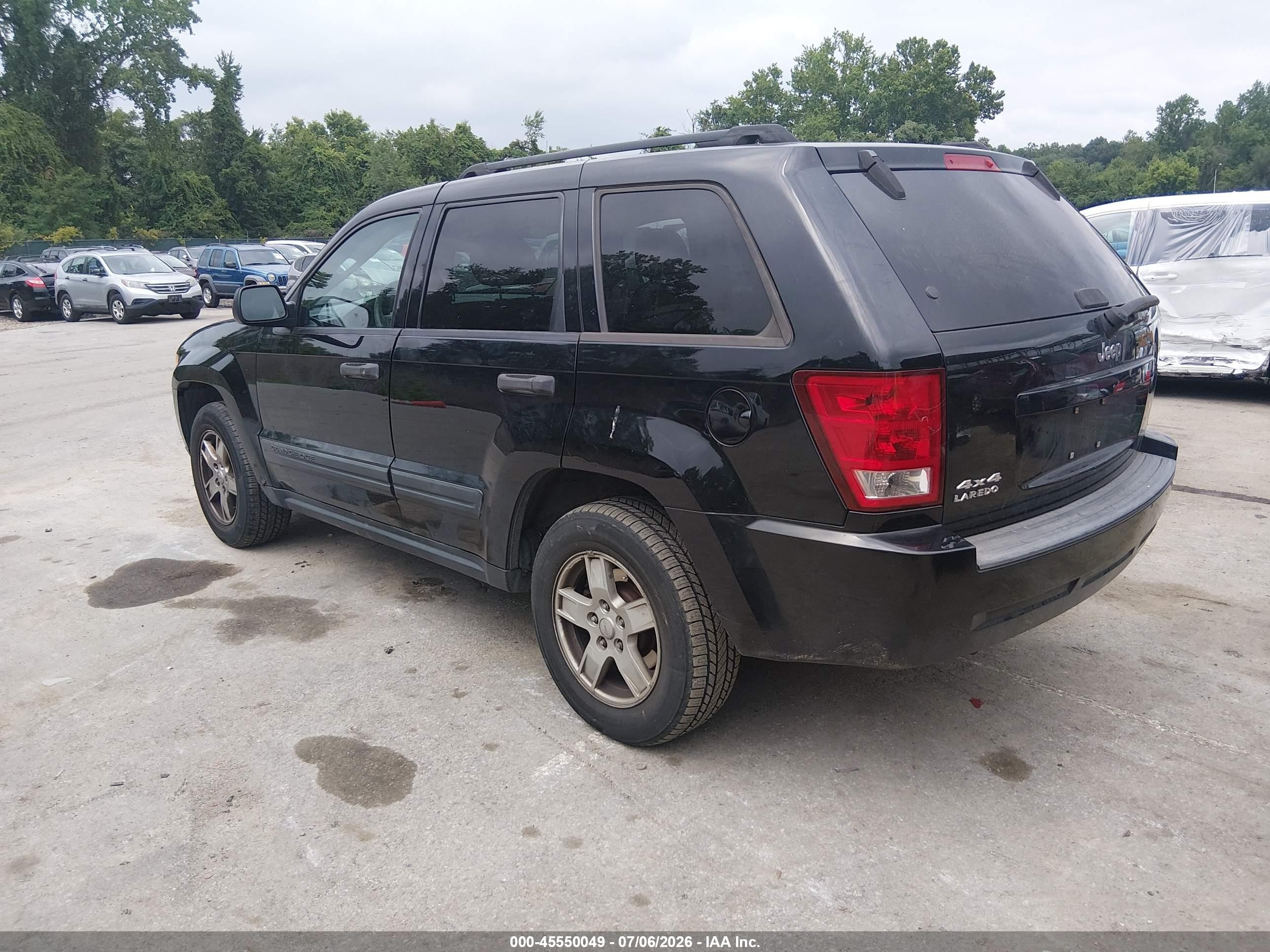 2006 Jeep Grand Cherokee Laredo Black vin: 1J4GR48K66C236428