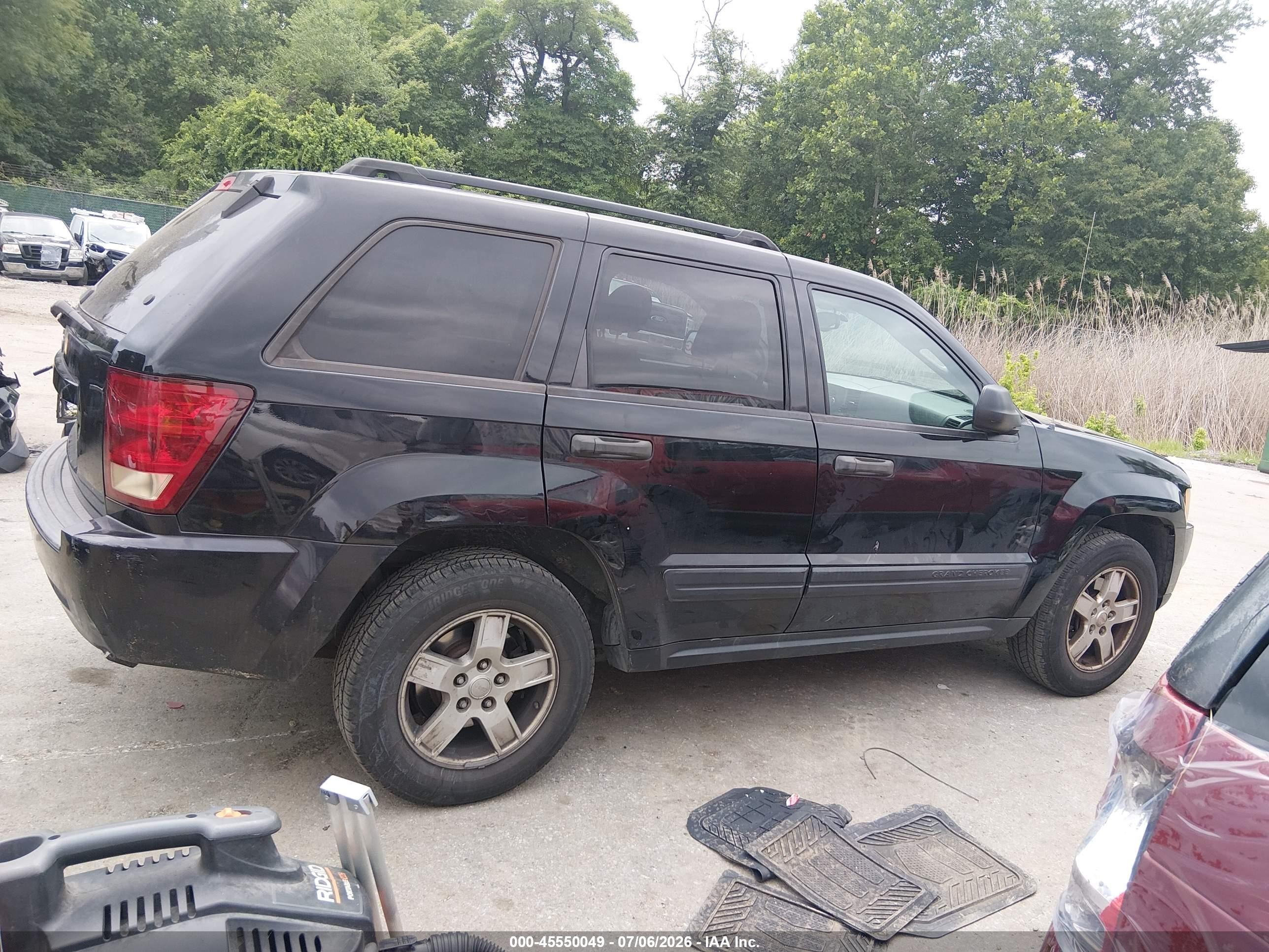 2006 Jeep Grand Cherokee Laredo Black vin: 1J4GR48K66C236428