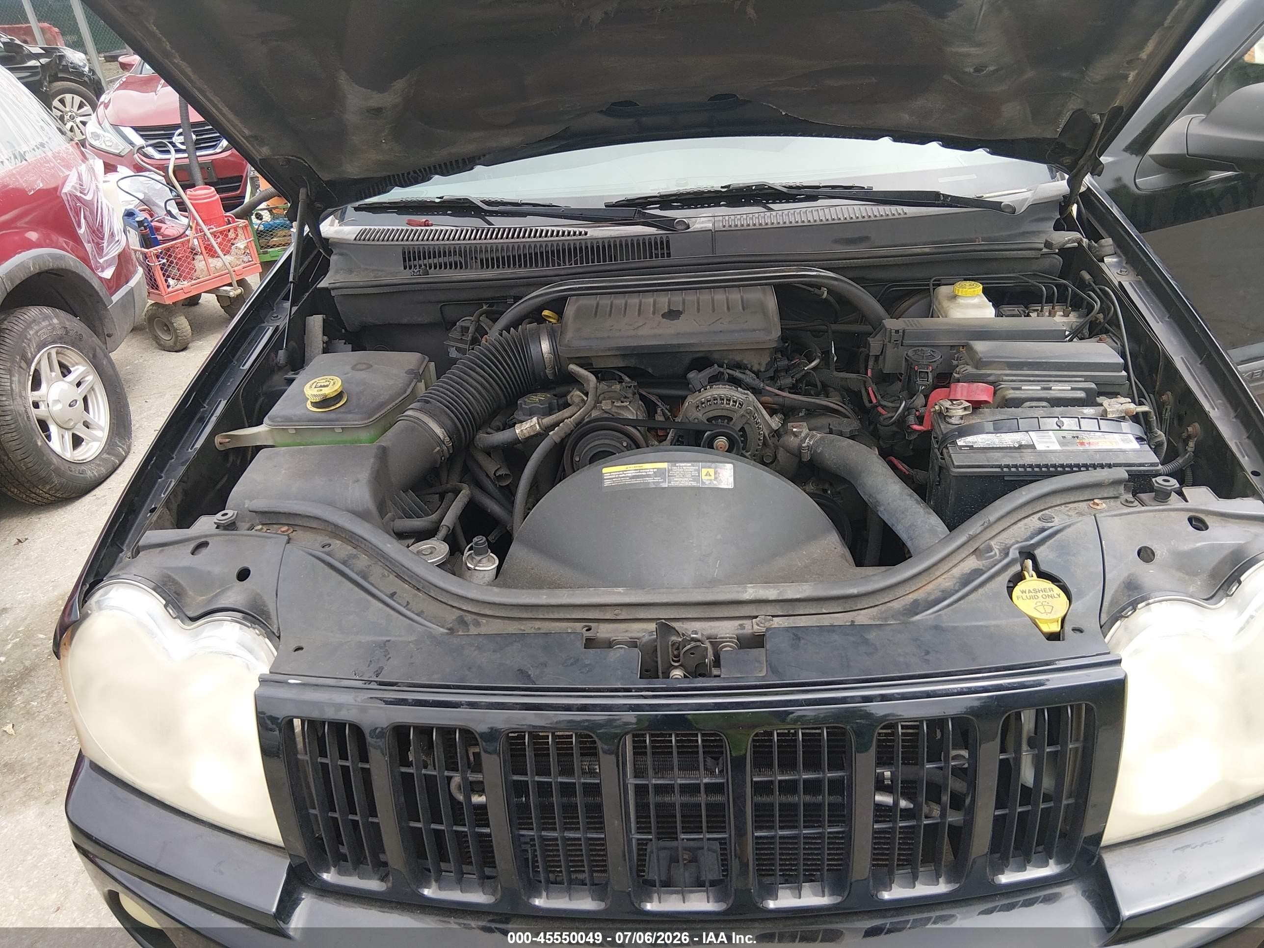 2006 Jeep Grand Cherokee Laredo Black vin: 1J4GR48K66C236428