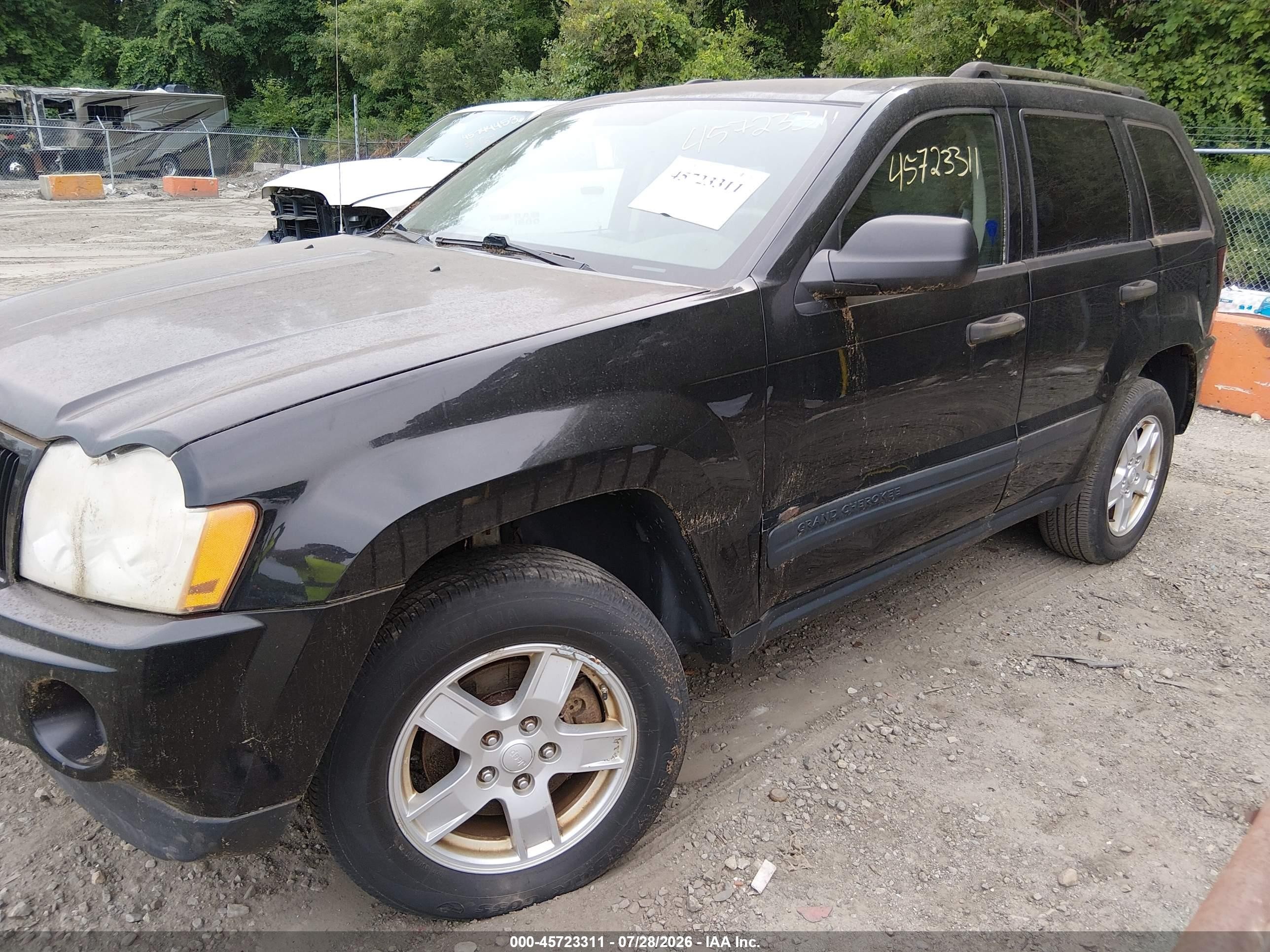 2006 Jeep Grand Cherokee Laredo Black vin: 1J4GR48K66C283720