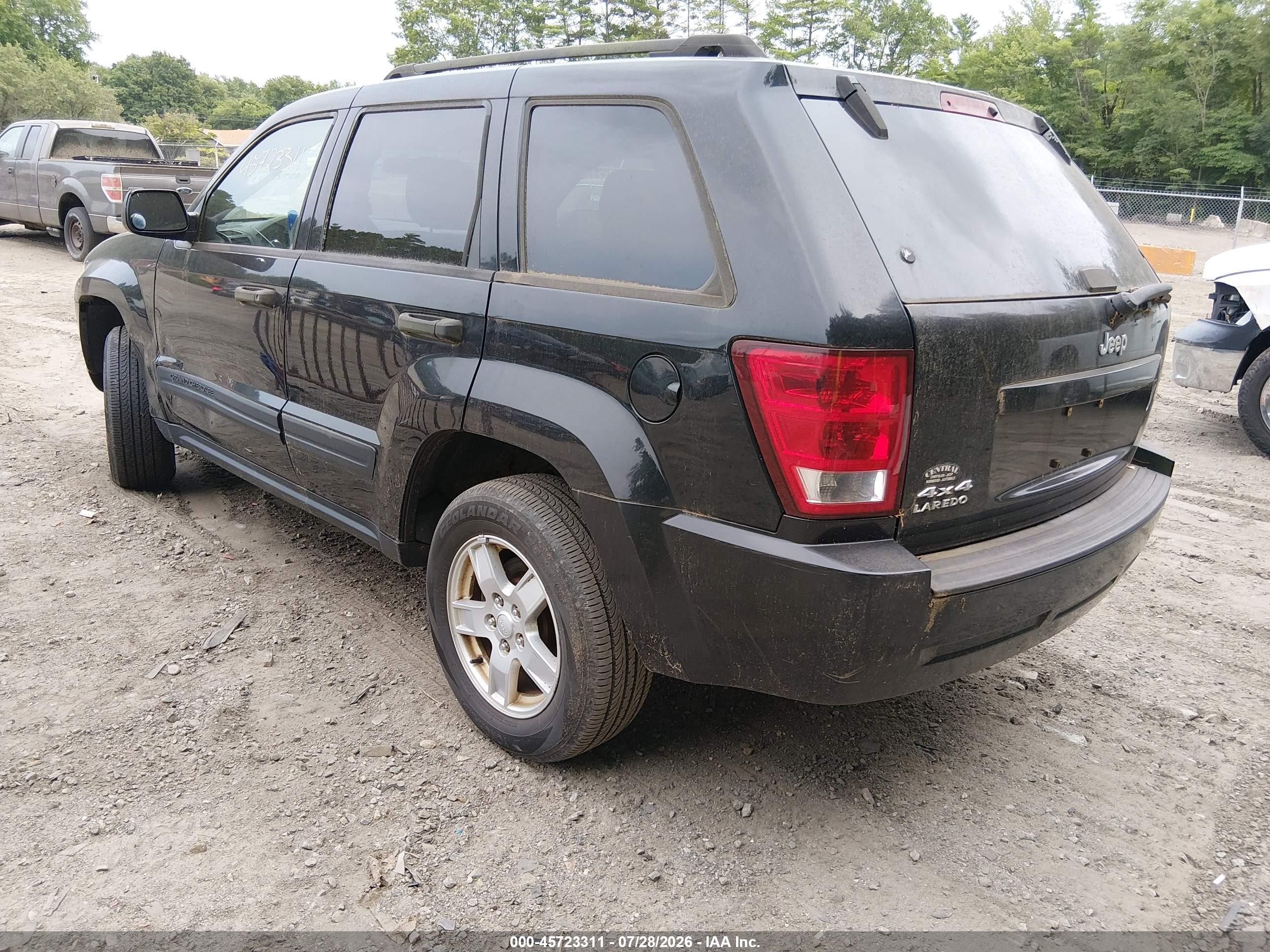 2006 Jeep Grand Cherokee Laredo Black vin: 1J4GR48K66C283720