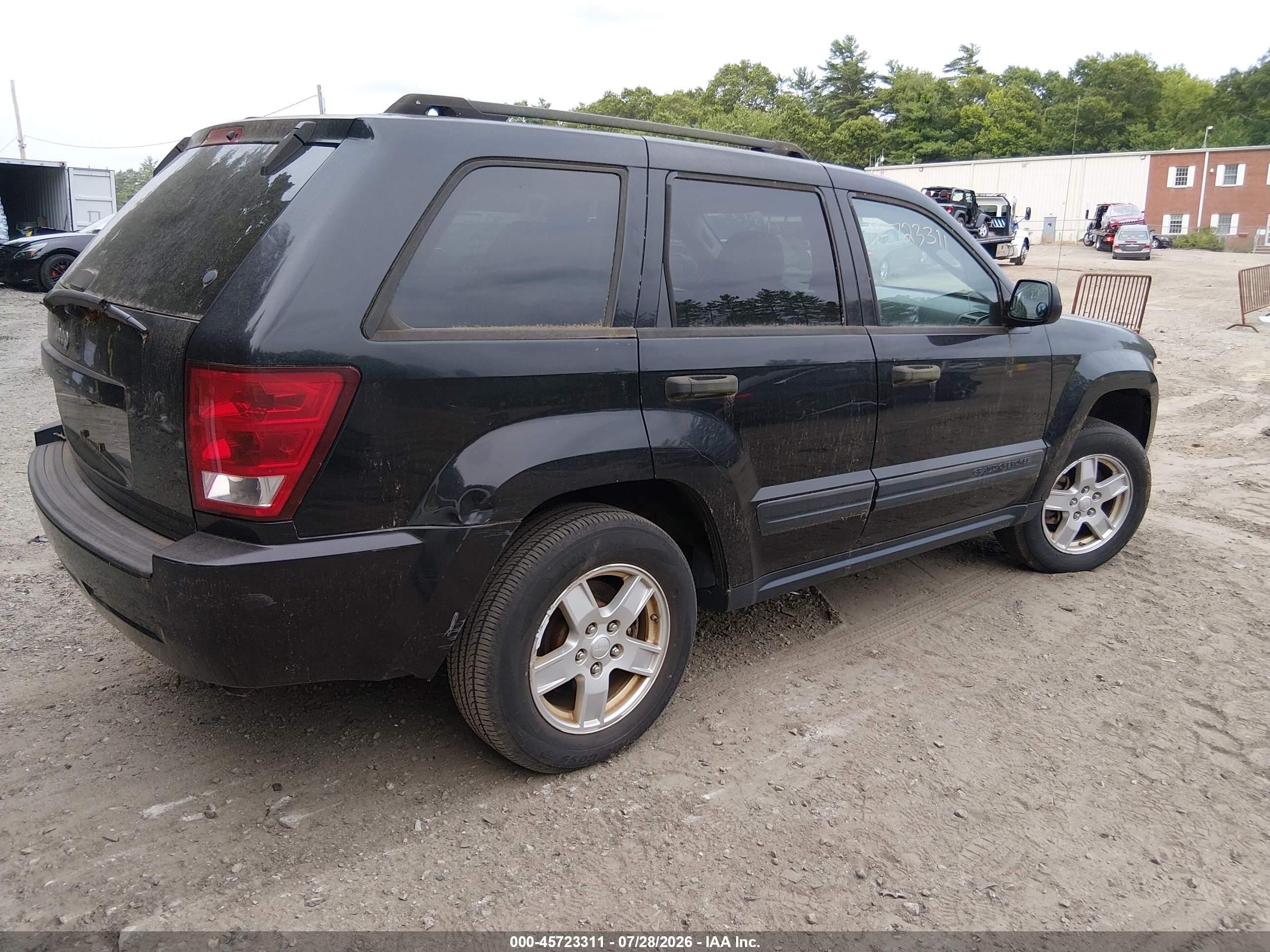 2006 Jeep Grand Cherokee Laredo Black vin: 1J4GR48K66C283720
