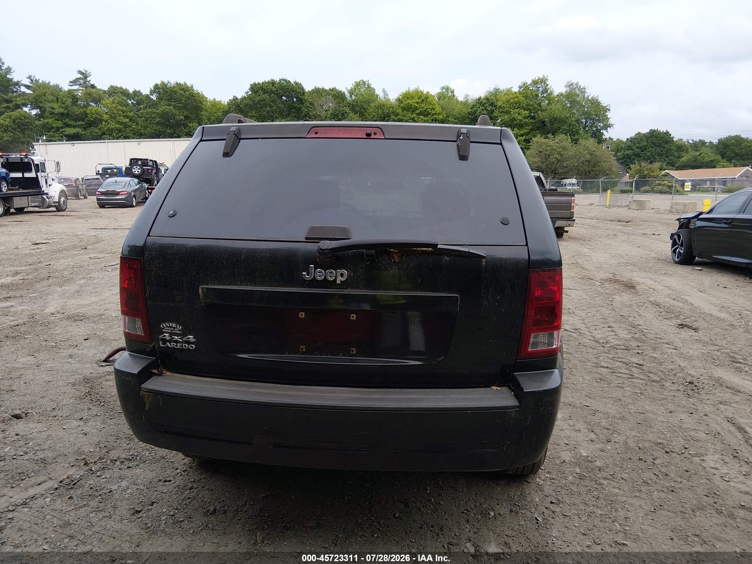 2006 Jeep Grand Cherokee Laredo Black vin: 1J4GR48K66C283720