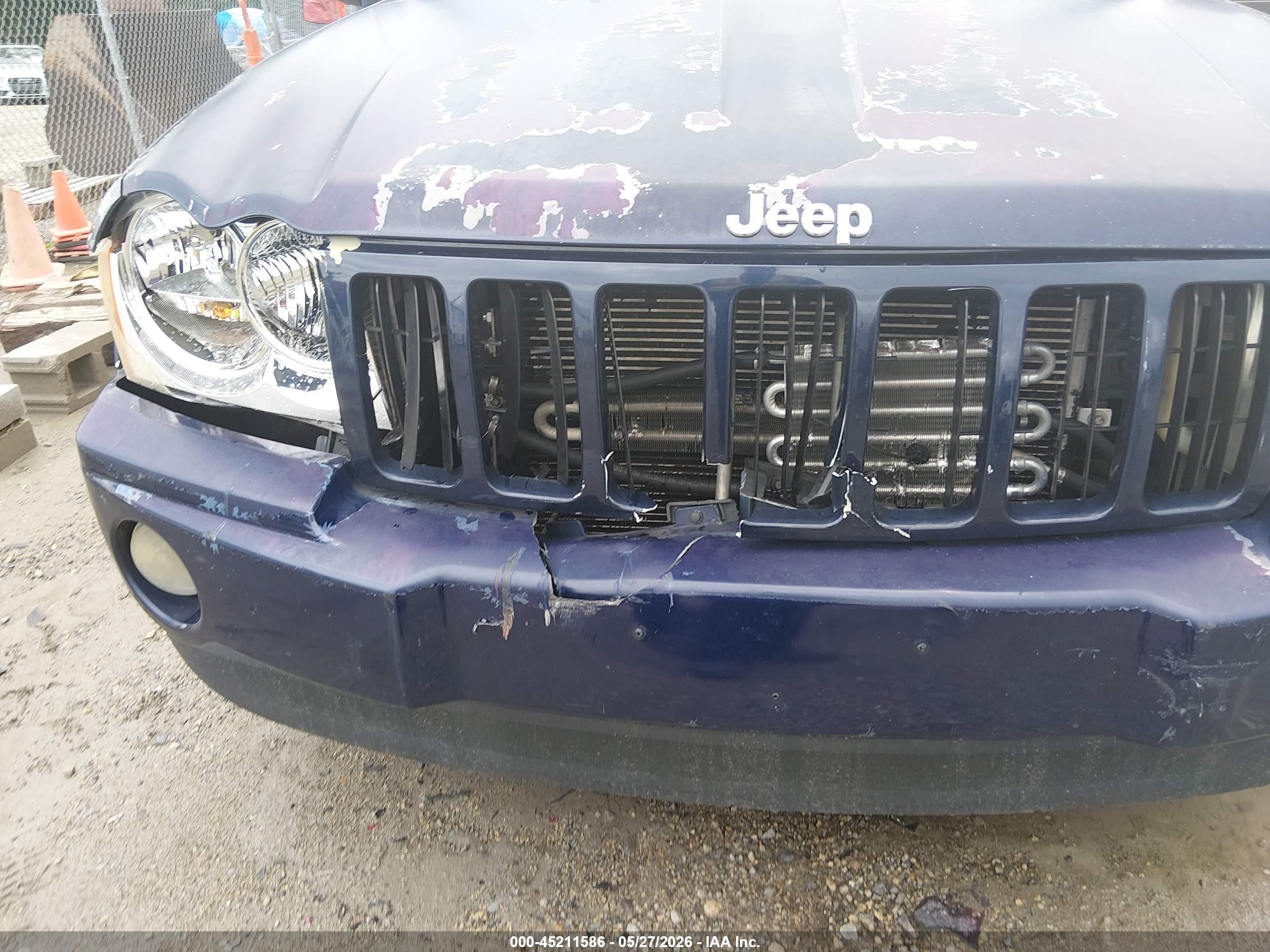 2005 Jeep Grand Cherokee Laredo Blue vin: 1J4GR48K75C509004