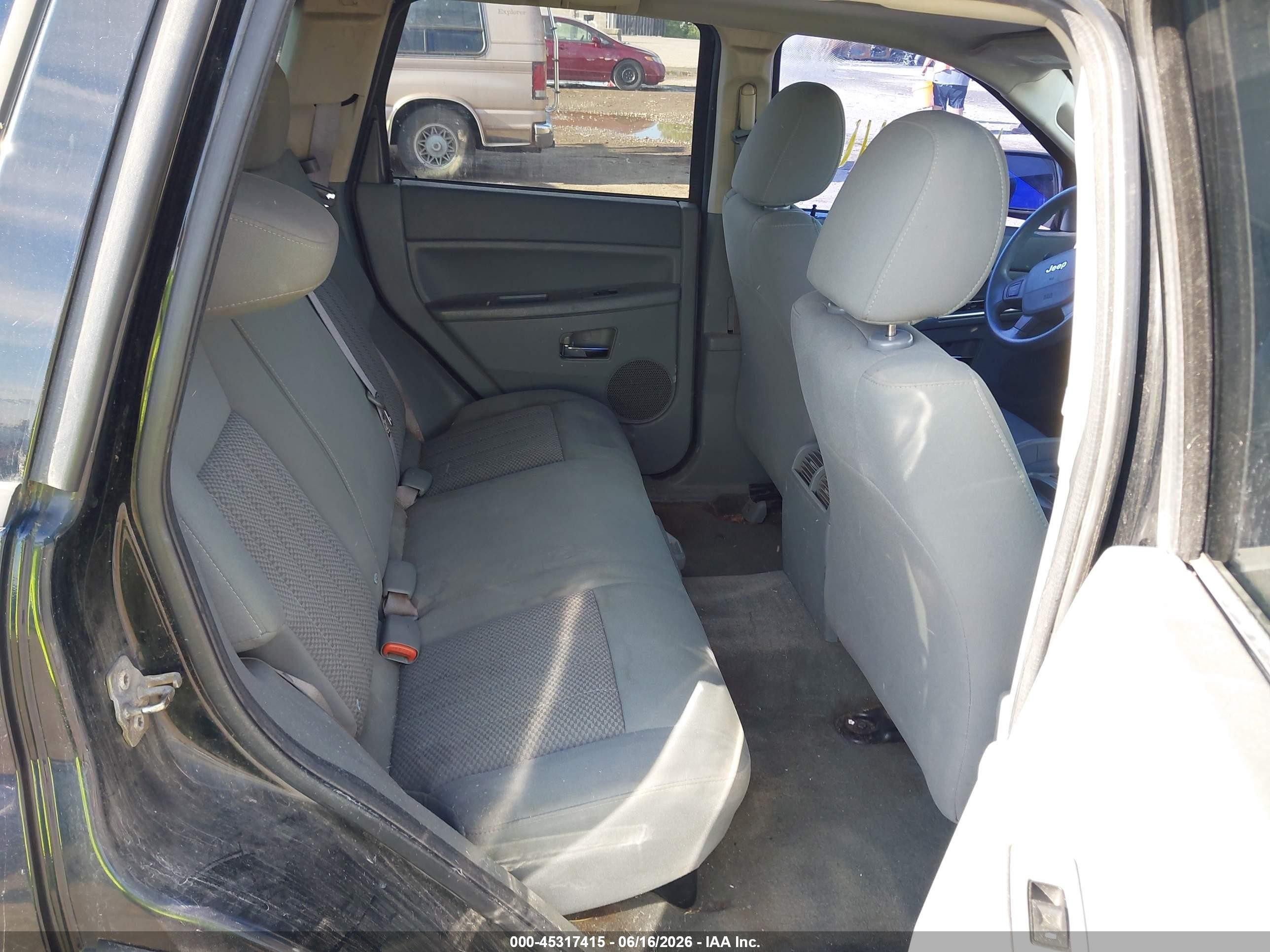 2006 Jeep Grand Cherokee Laredo Black vin: 1J4GR48K76C295116