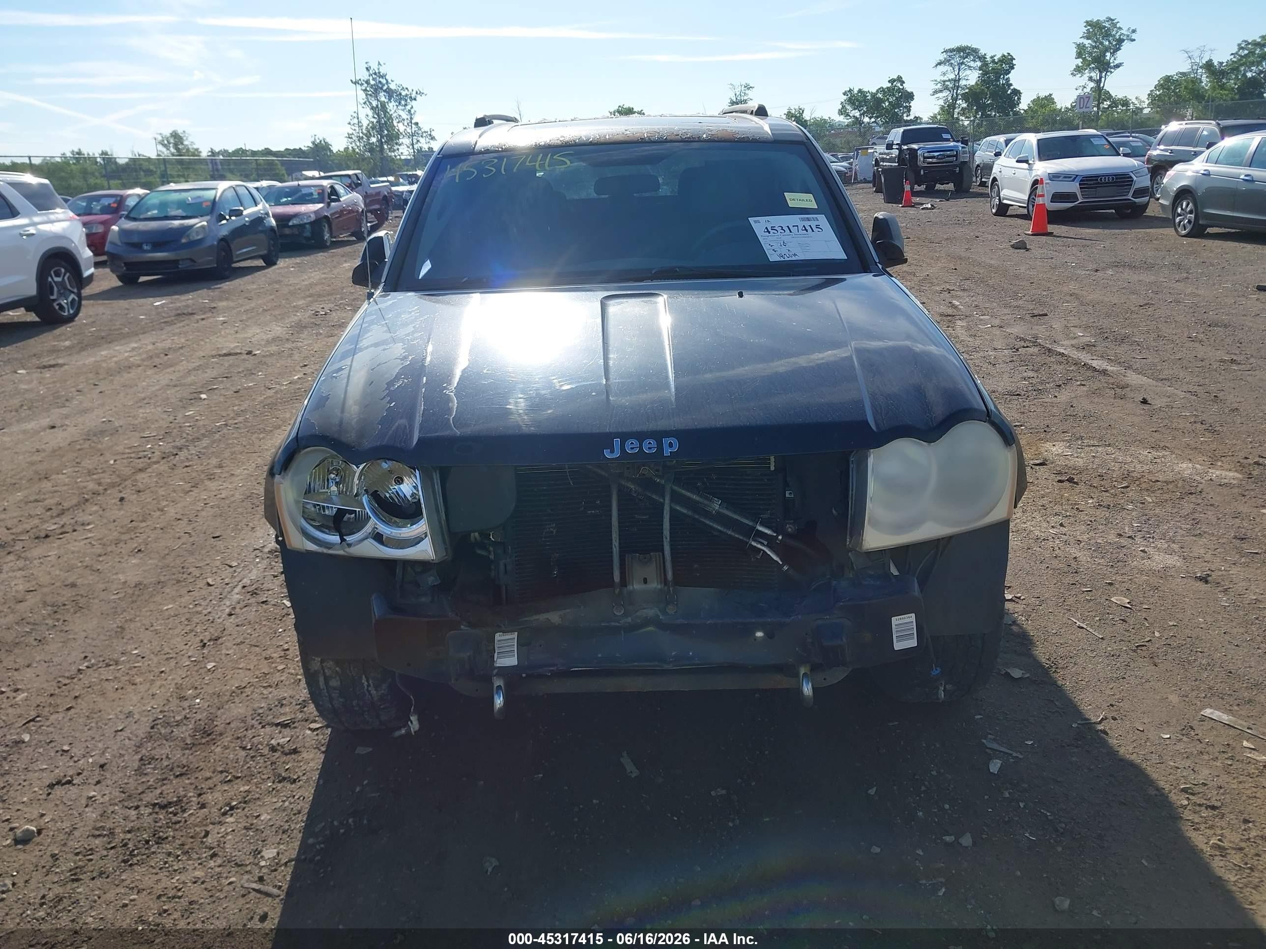 2006 Jeep Grand Cherokee Laredo Black vin: 1J4GR48K76C295116
