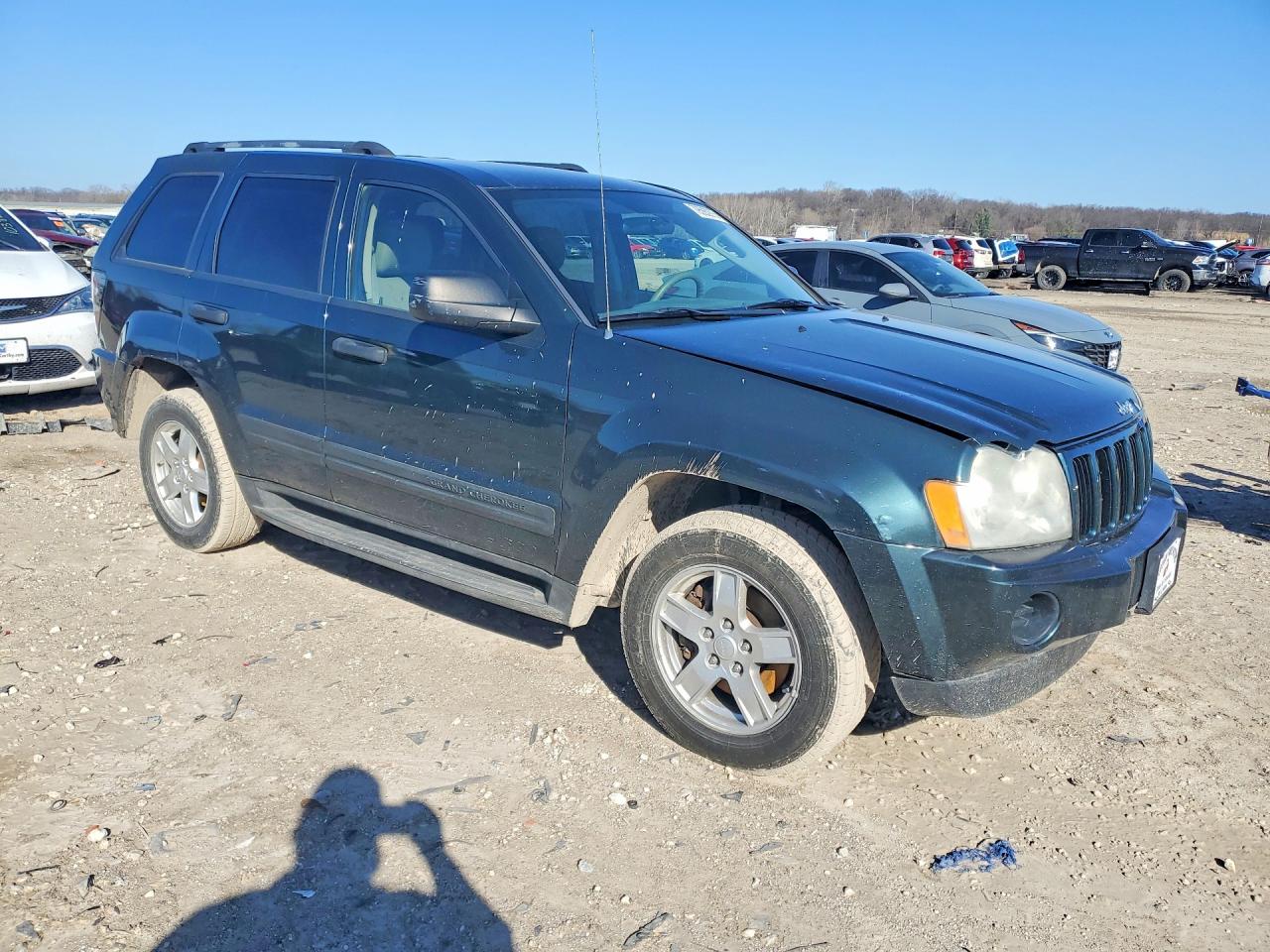 2005 Jeep Grand Cherokee Laredo Green vin: 1J4GR48K85C673877