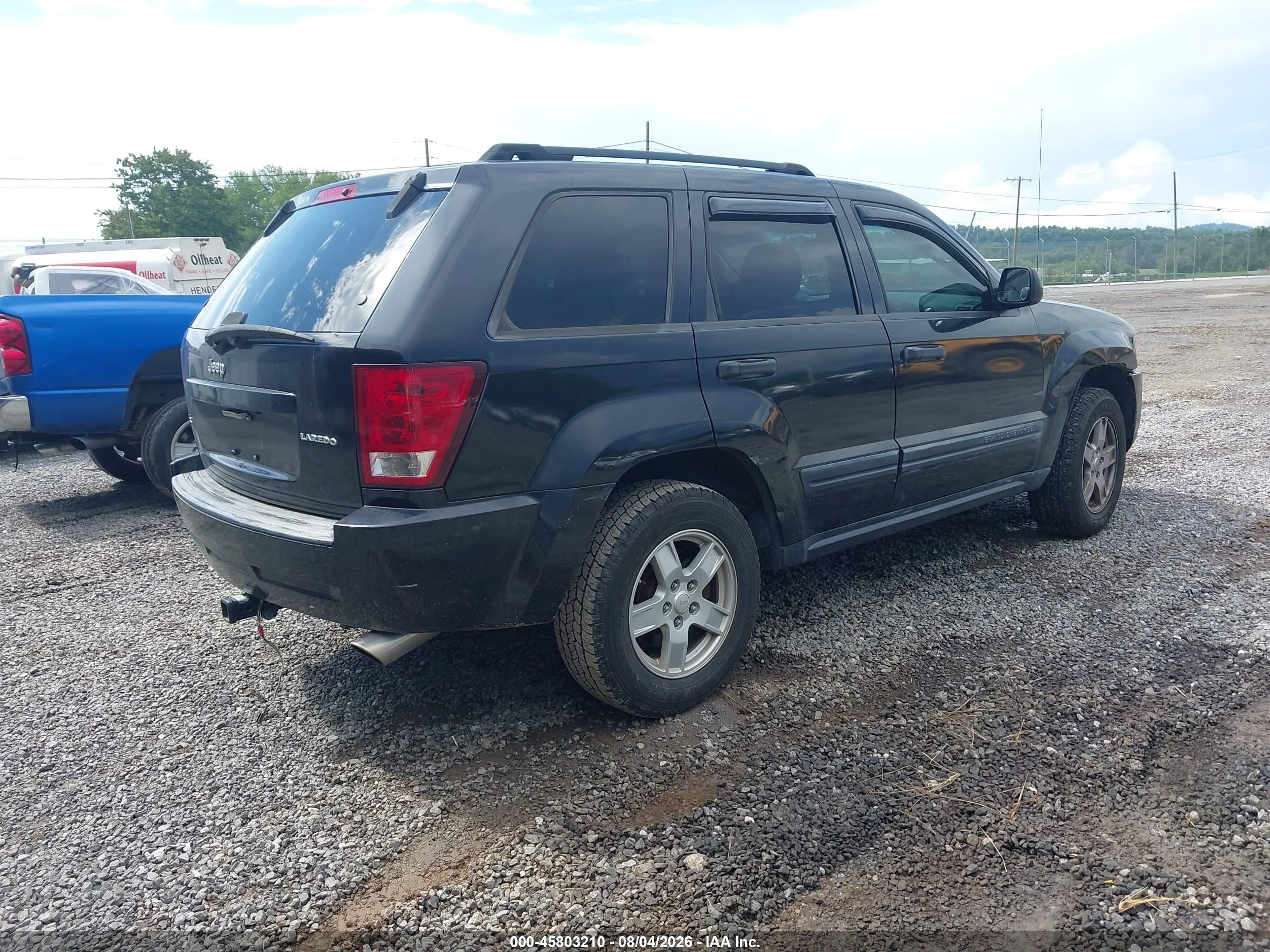 2006 Jeep Grand Cherokee Laredo Черный vin: 1J4GR48K96C154225