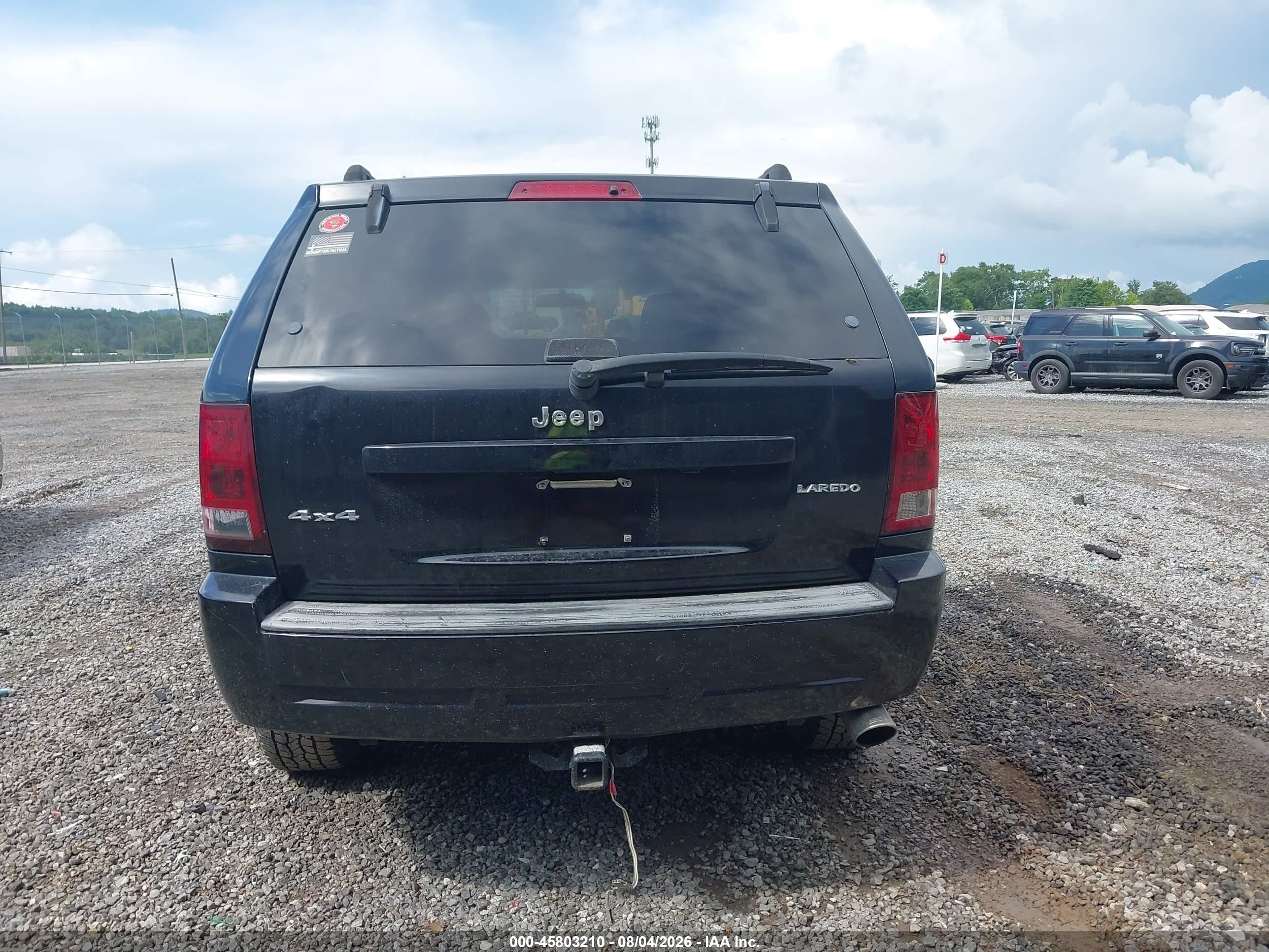 2006 Jeep Grand Cherokee Laredo Черный vin: 1J4GR48K96C154225