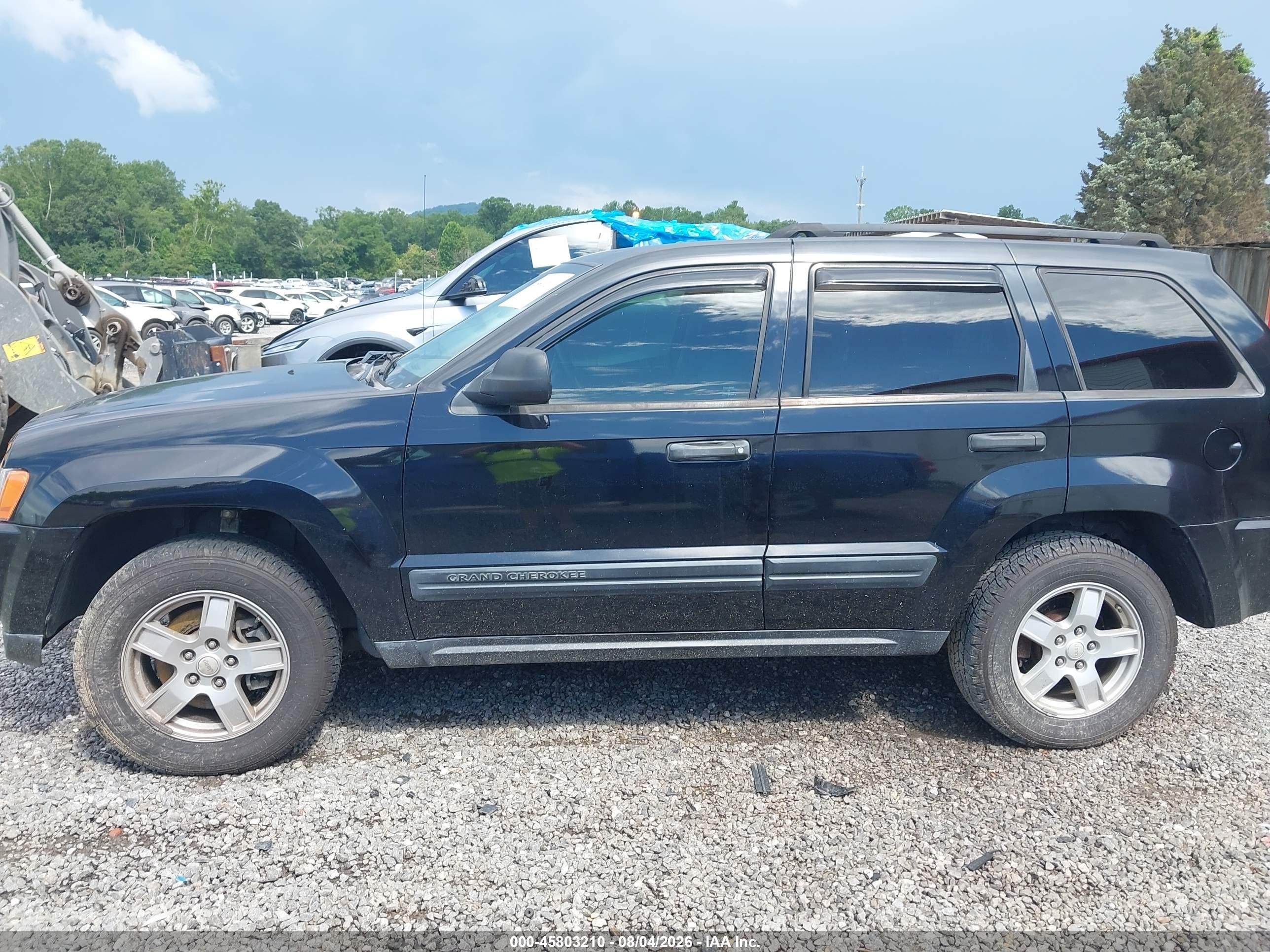 2006 Jeep Grand Cherokee Laredo Черный vin: 1J4GR48K96C154225