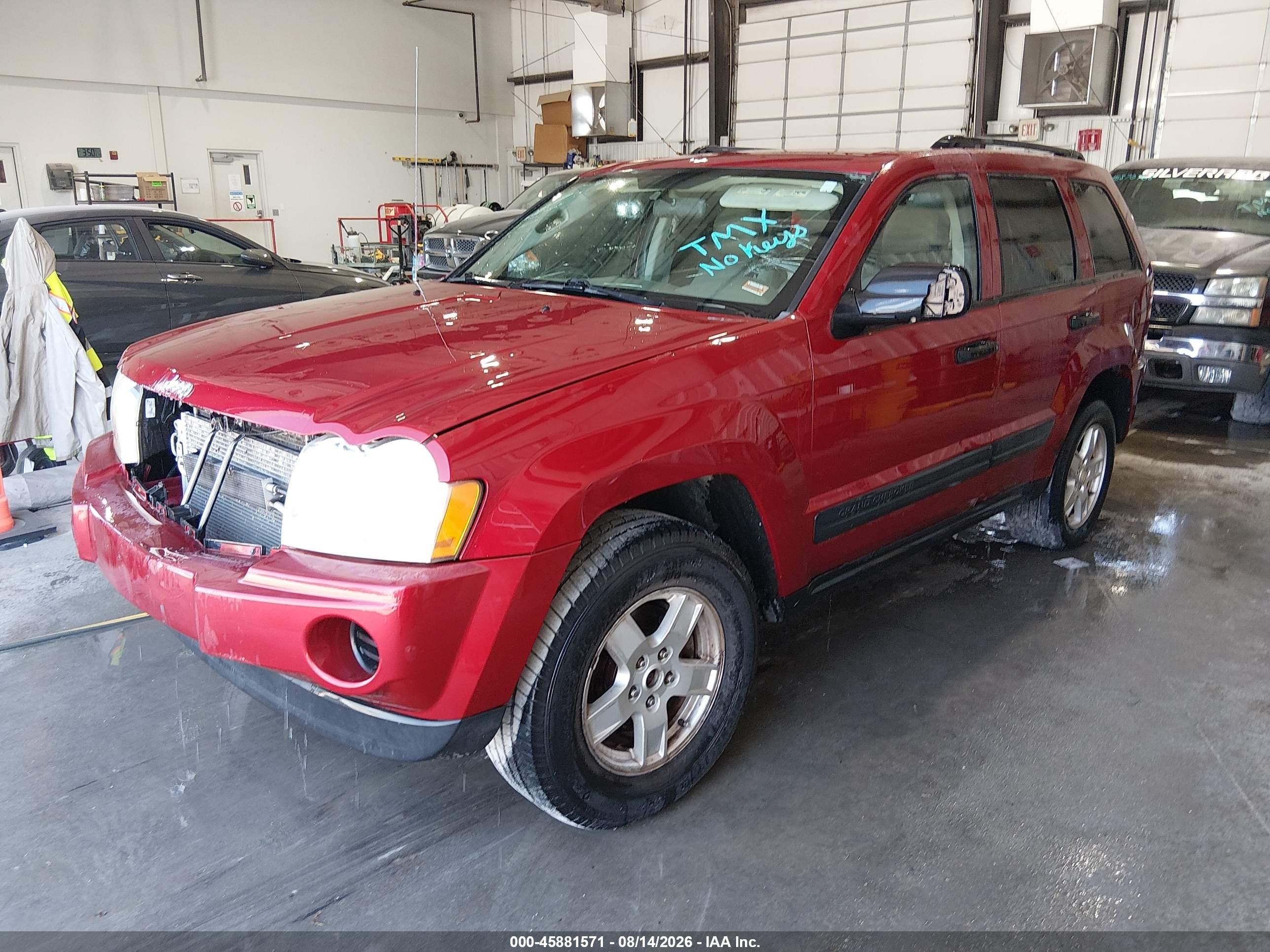 2006 Jeep Grand Cherokee Laredo Red vin: 1J4GR48K96C311641