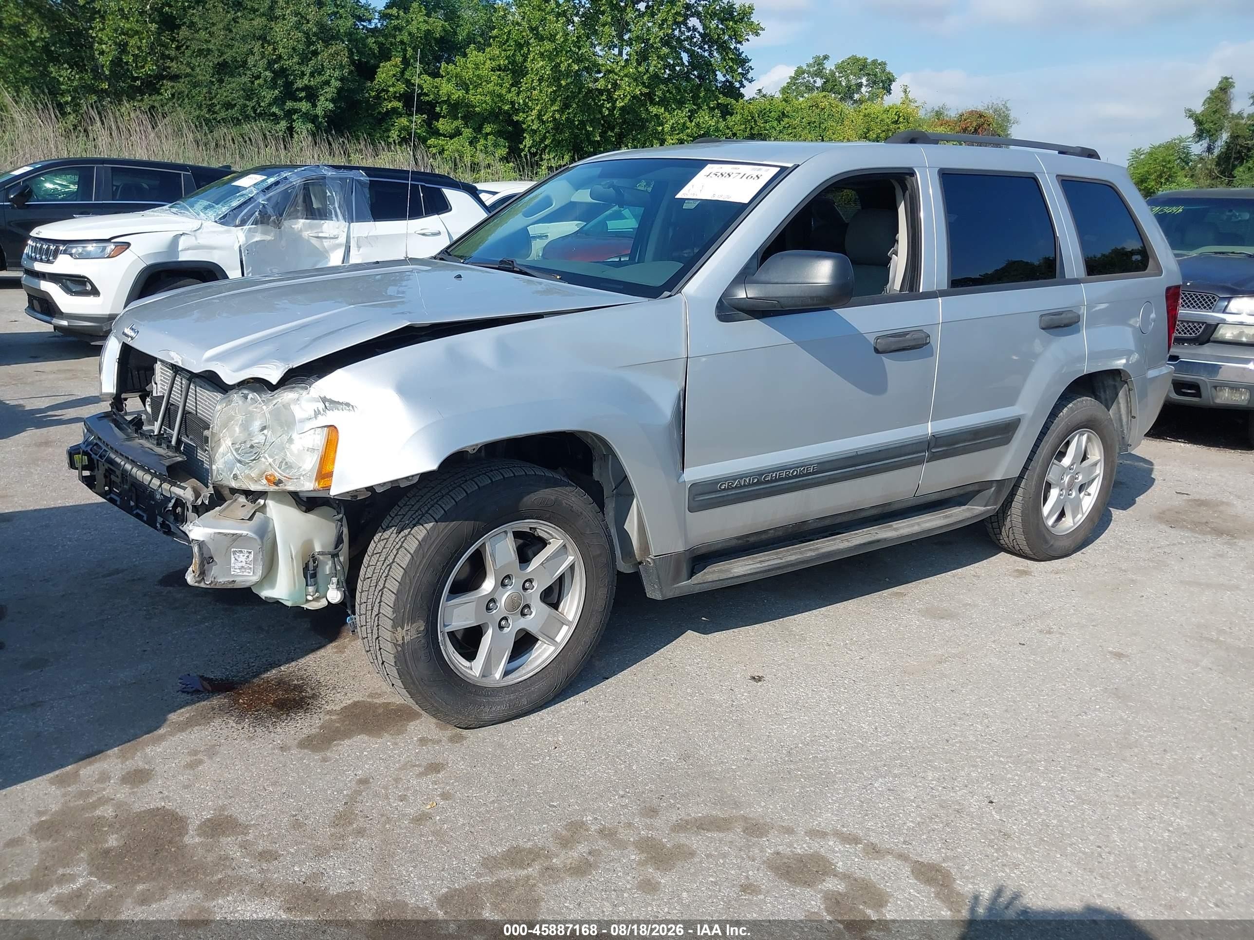 2005 Jeep Grand Cherokee Laredo/columbia/freedom Silver vin: 1J4GR48KX5C551196