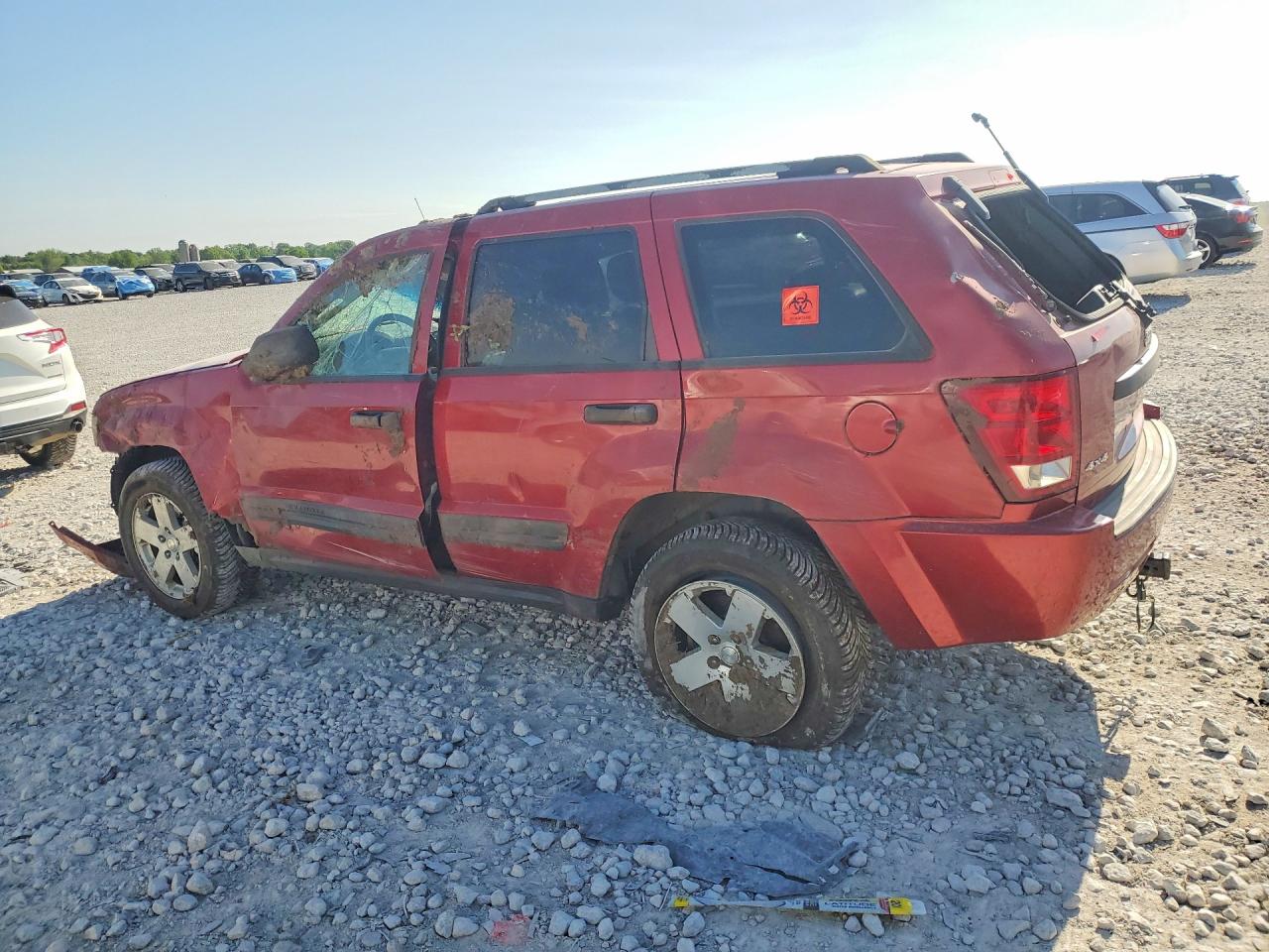 2005 Jeep Grand Cherokee Laredo Burgundy vin: 1J4GR48KX5C681320