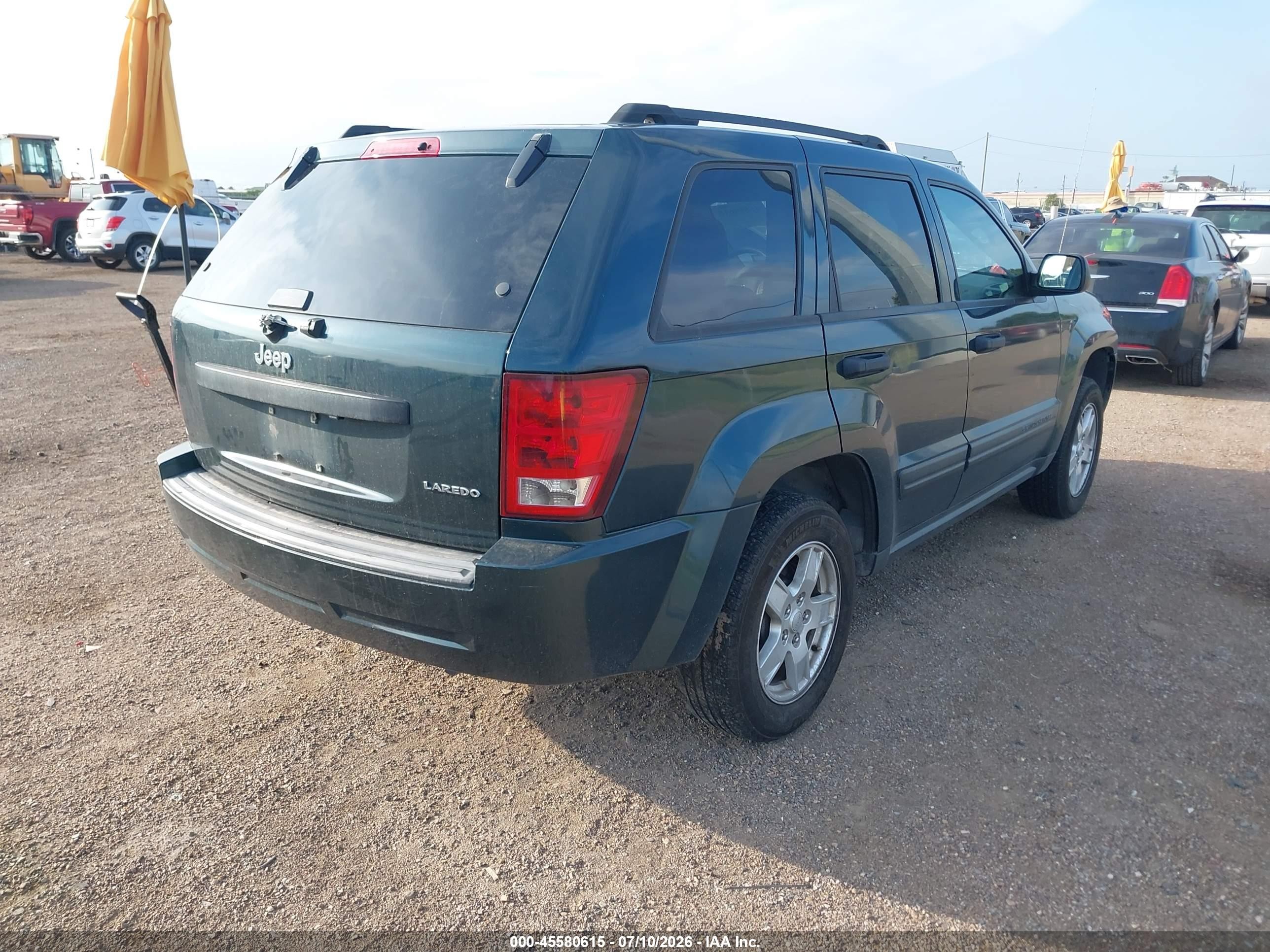 2005 Jeep Grand Cherokee Laredo Green vin: 1J4GS48K05C539188