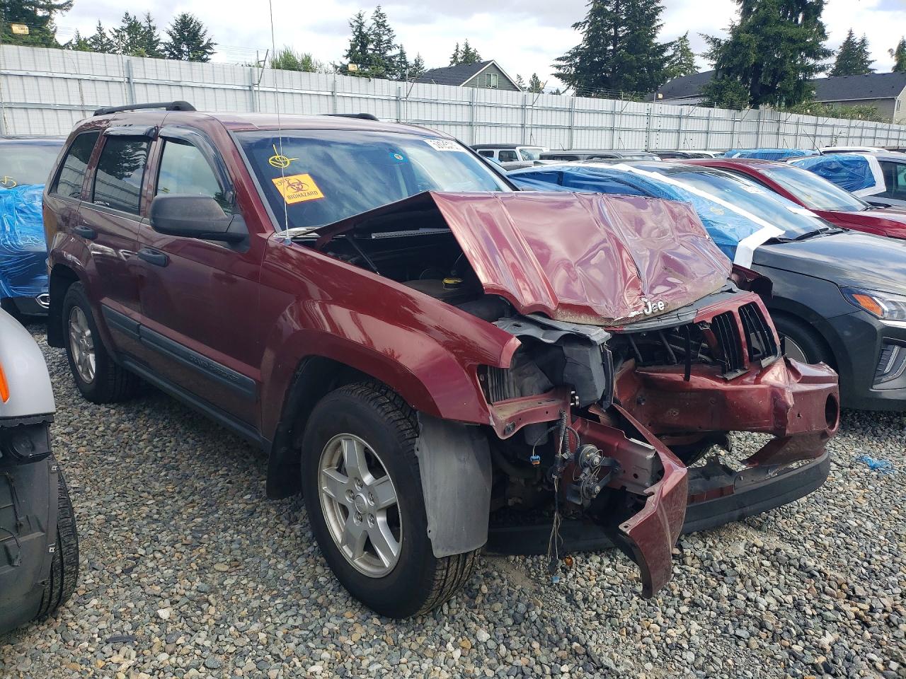 2006 Jeep Grand Cherokee Laredo Burgundy vin: 1J4GS48K06C368685
