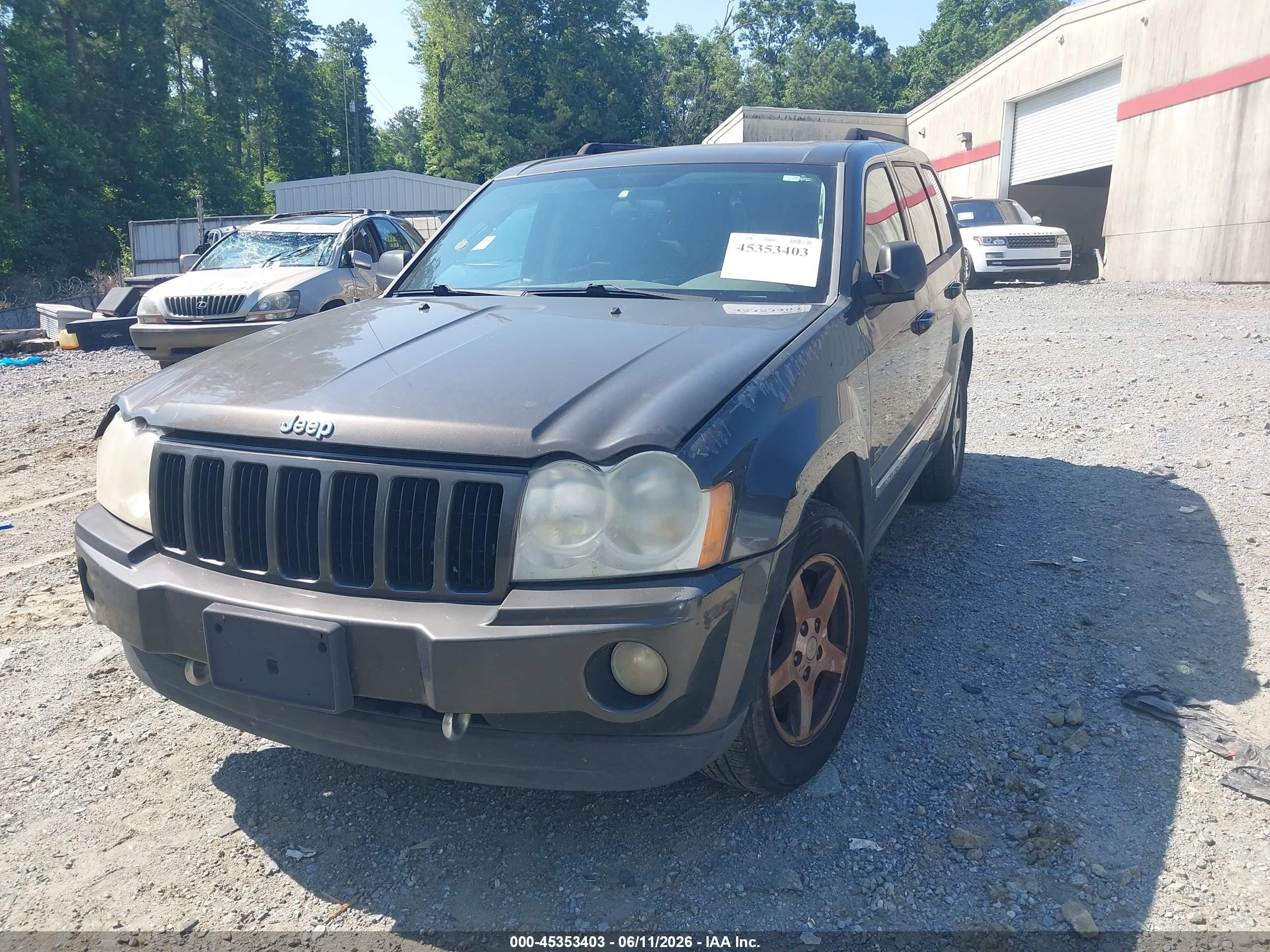 2006 Jeep Grand Cherokee Laredo Gray vin: 1J4GS48K16C351832