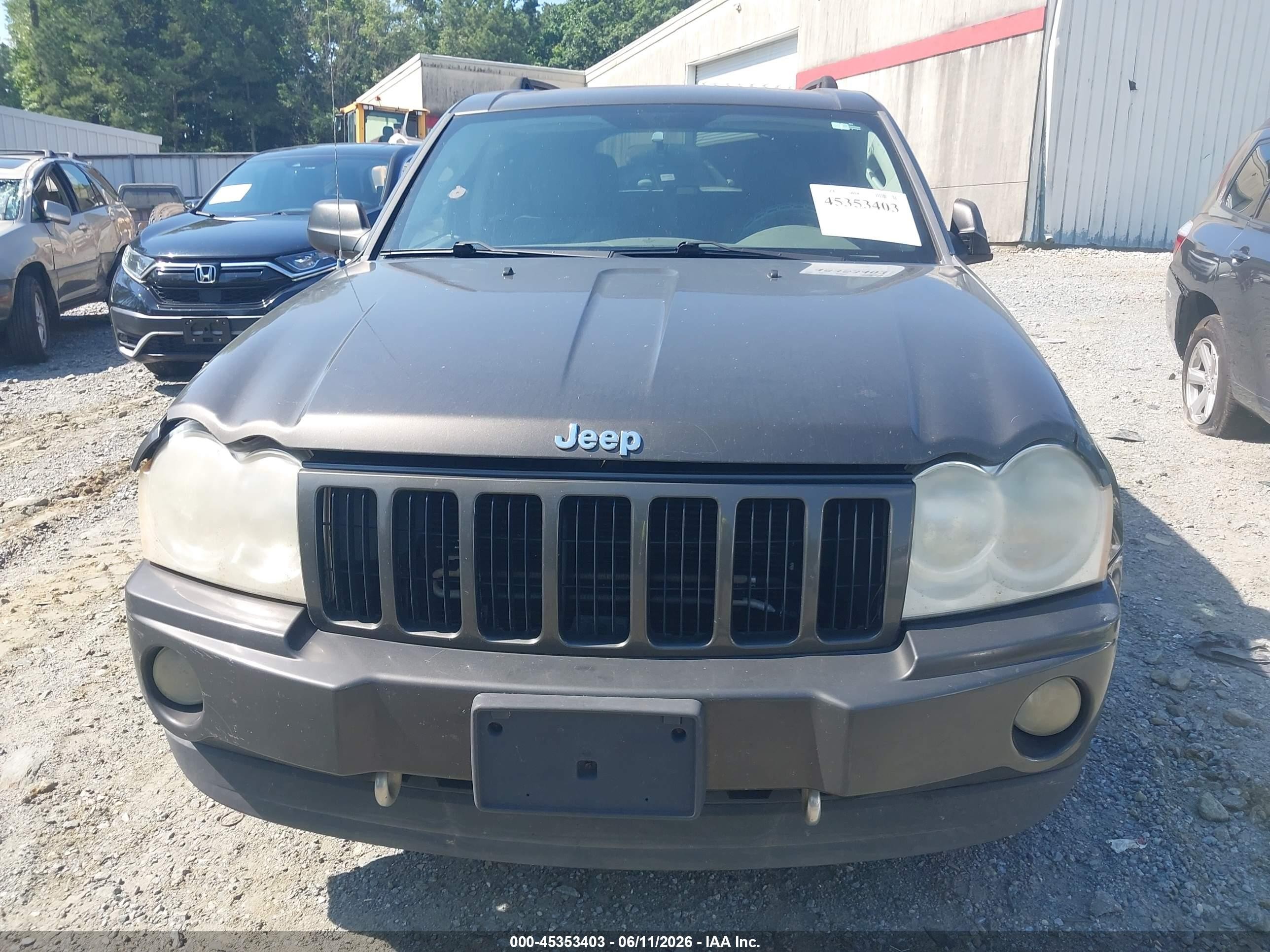 2006 Jeep Grand Cherokee Laredo Gray vin: 1J4GS48K16C351832