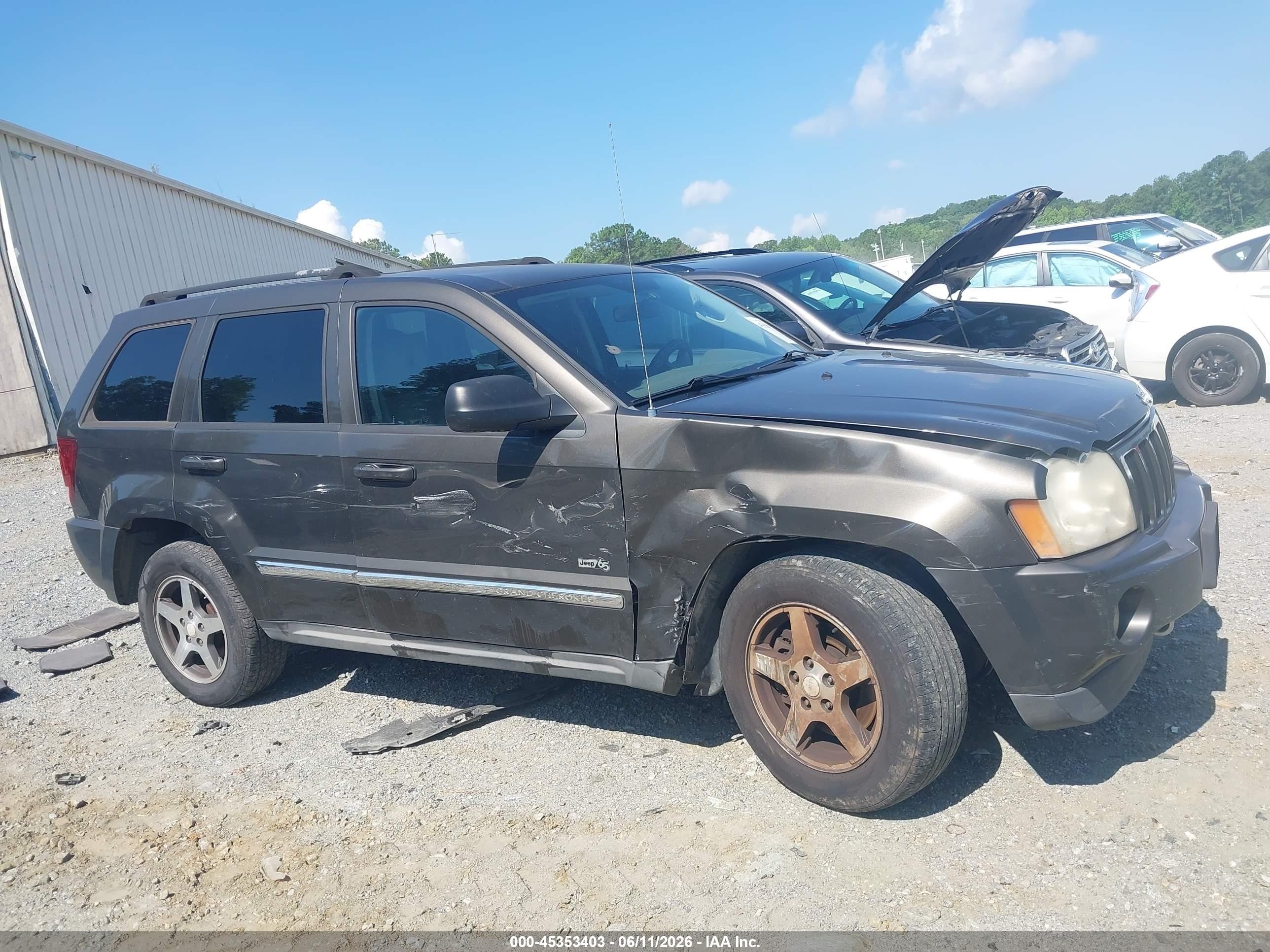 2006 Jeep Grand Cherokee Laredo Gray vin: 1J4GS48K16C351832
