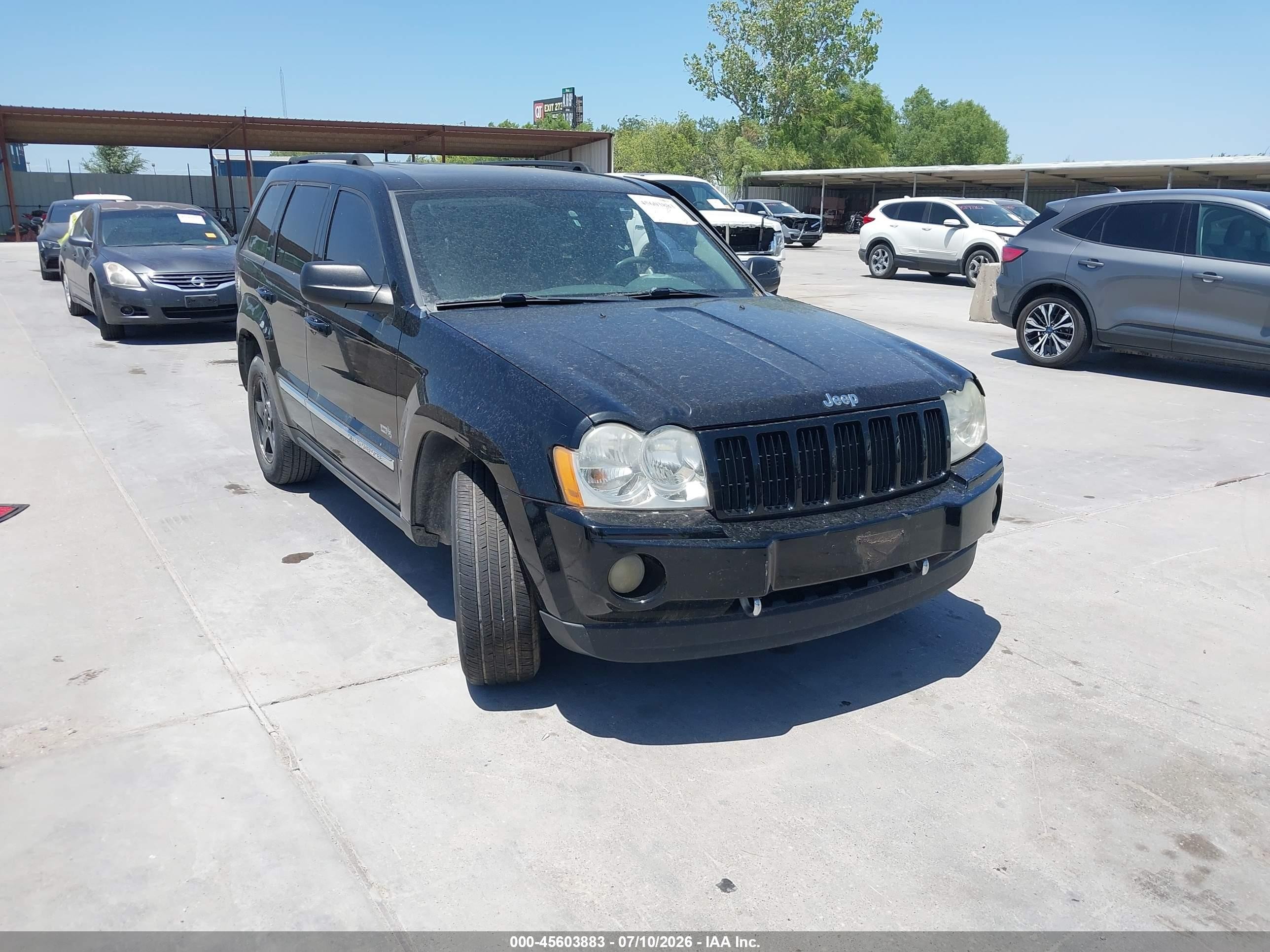 2006 Jeep Grand Cherokee Laredo Черный vin: 1J4GS48K26C348471