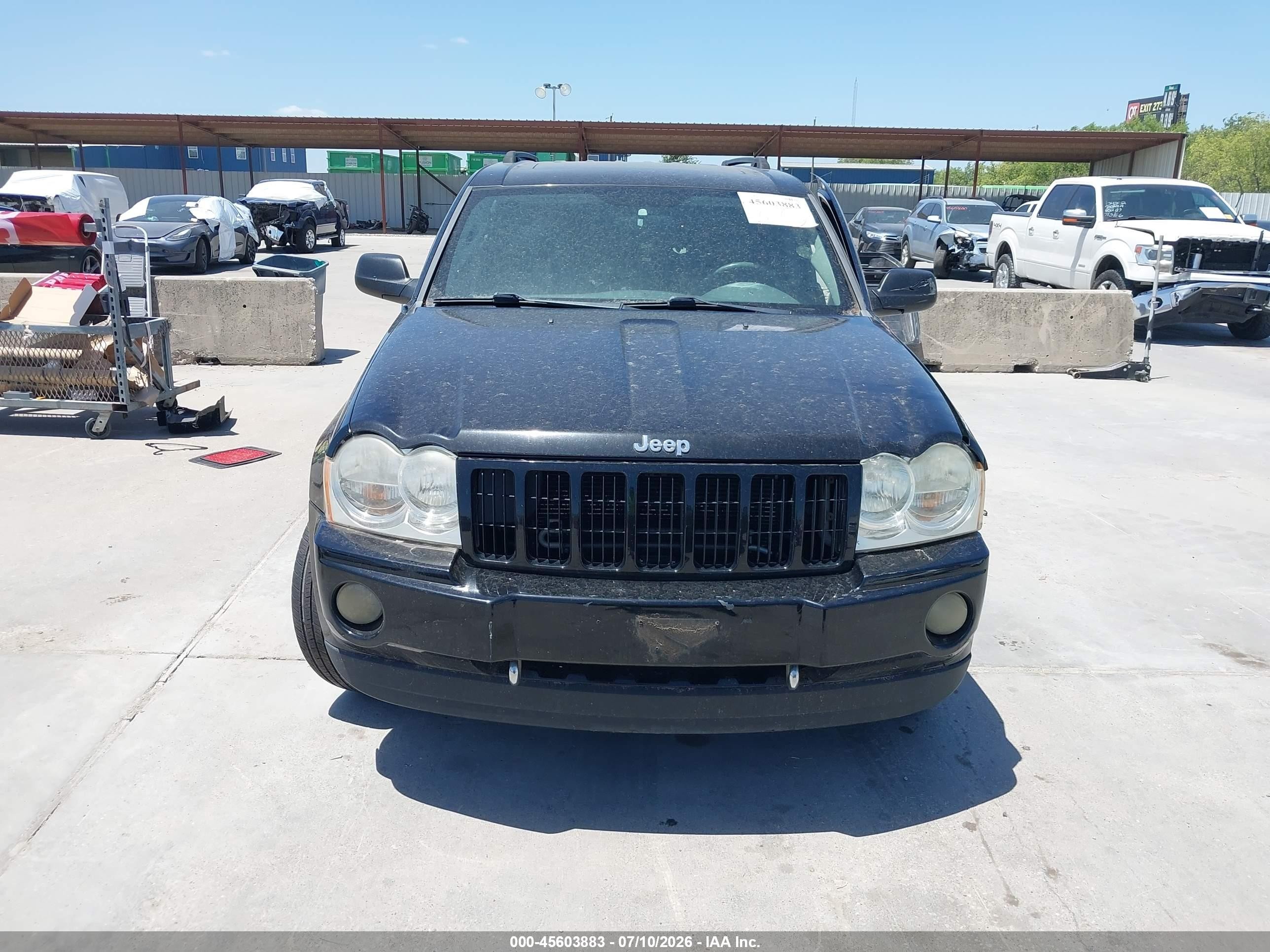 2006 Jeep Grand Cherokee Laredo Черный vin: 1J4GS48K26C348471
