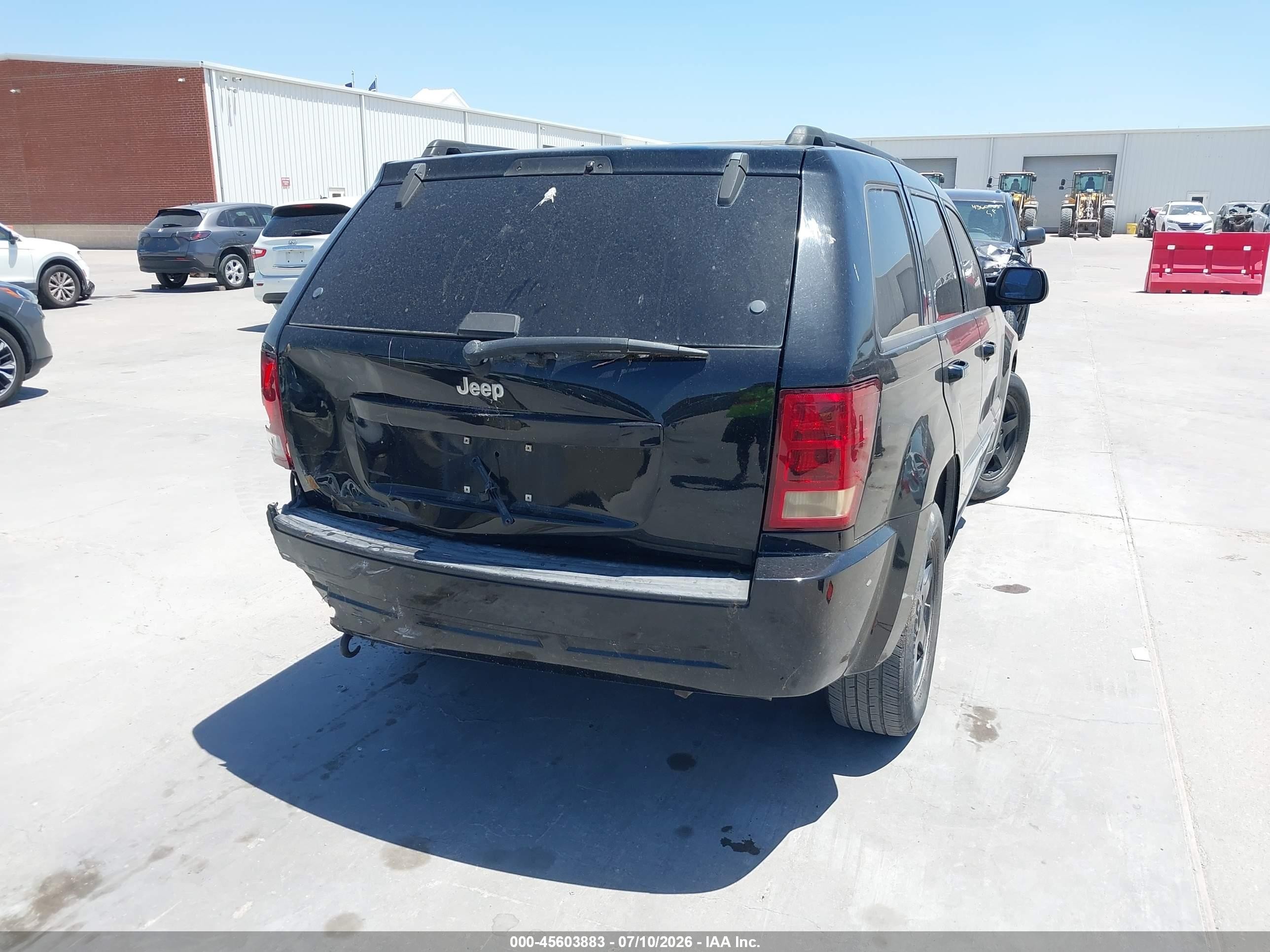 2006 Jeep Grand Cherokee Laredo Черный vin: 1J4GS48K26C348471