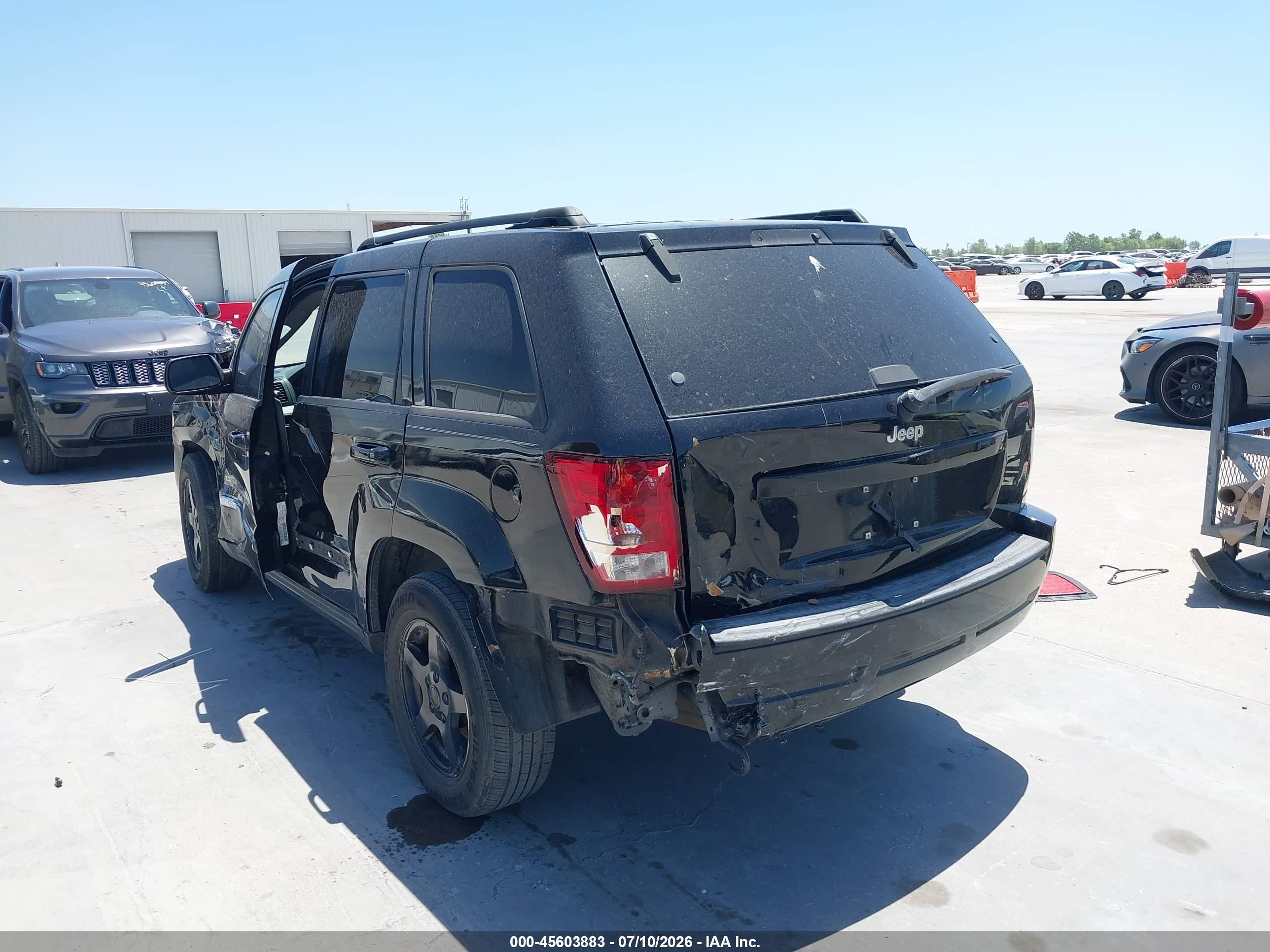 2006 Jeep Grand Cherokee Laredo Черный vin: 1J4GS48K26C348471