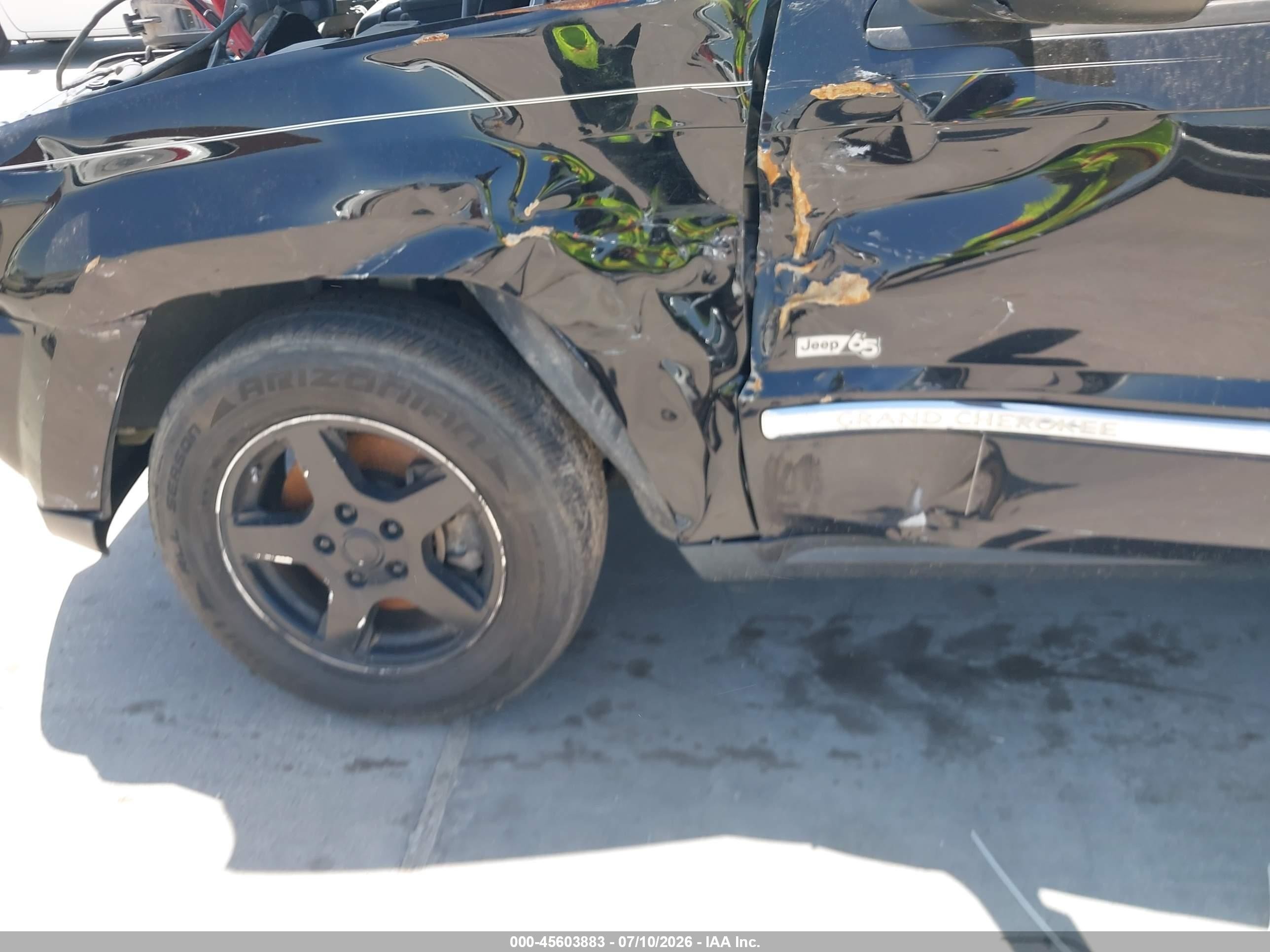 2006 Jeep Grand Cherokee Laredo Черный vin: 1J4GS48K26C348471