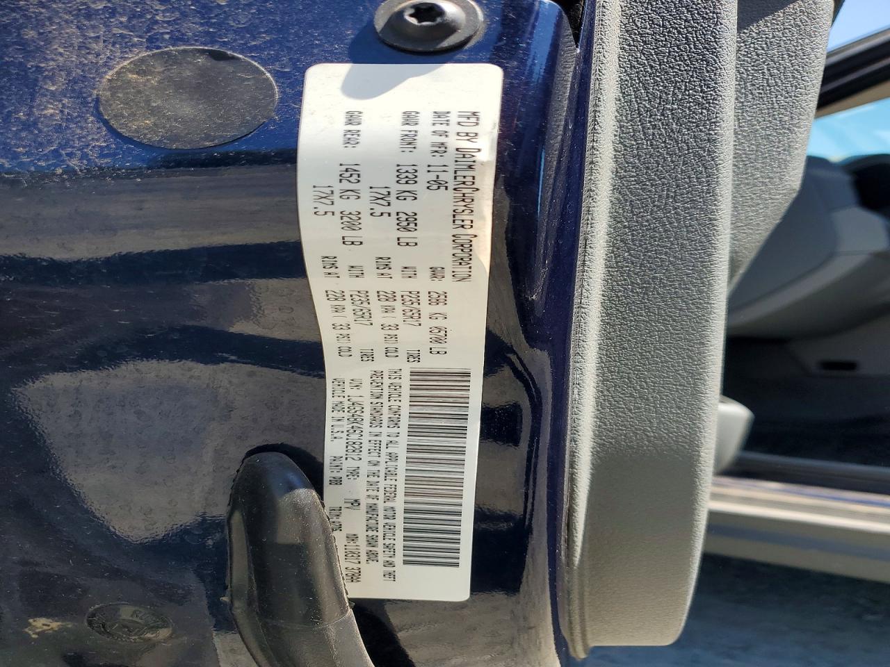 2006 Jeep Grand Cherokee Laredo Blue vin: 1J4GS48K46C182812