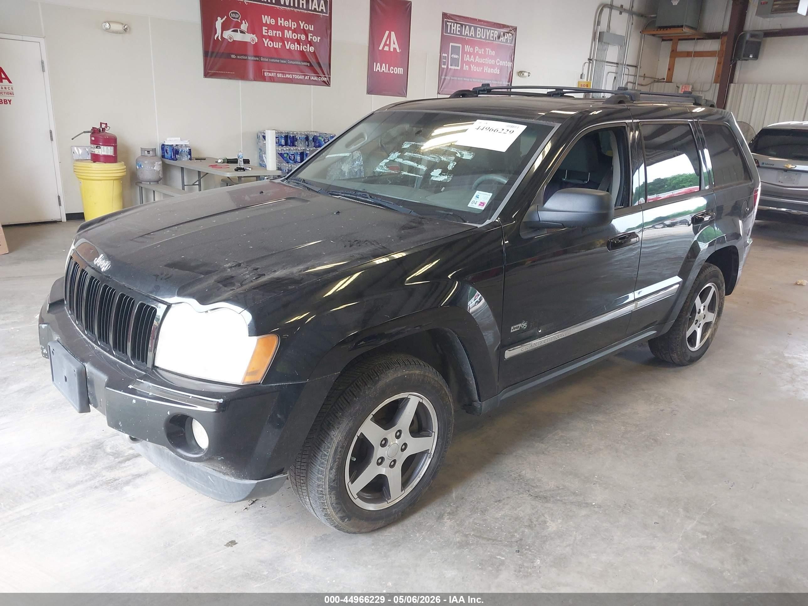 2006 Jeep Grand Cherokee Laredo Black vin: 1J4GS48K46C309509