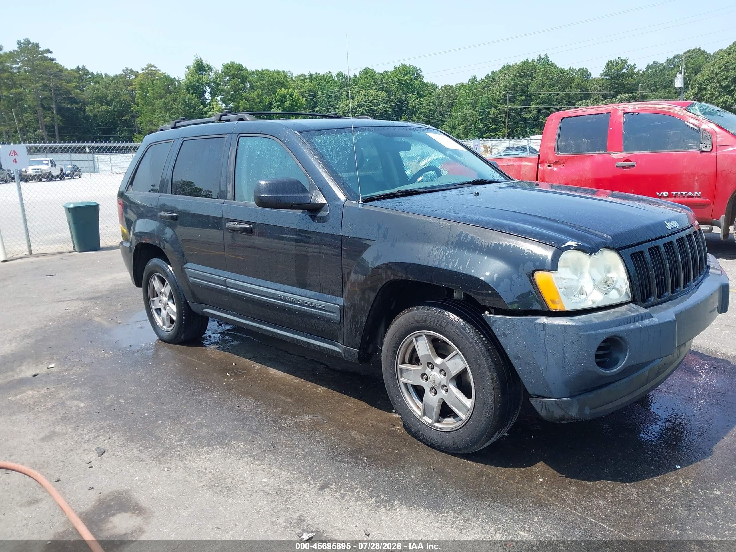 2005 Jeep Grand Cherokee Laredo Black vin: 1J4GS48K55C610031