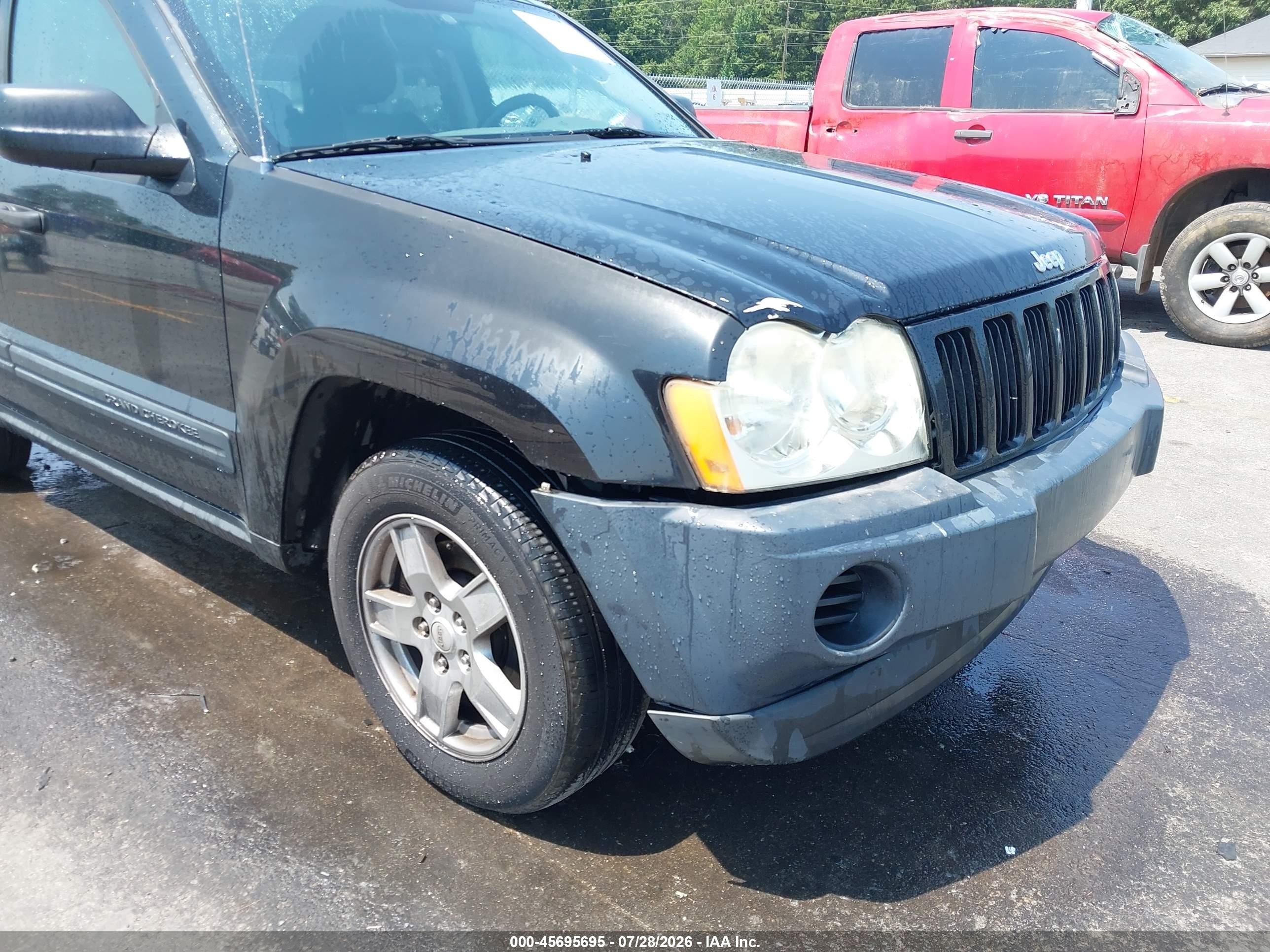 2005 Jeep Grand Cherokee Laredo Black vin: 1J4GS48K55C610031