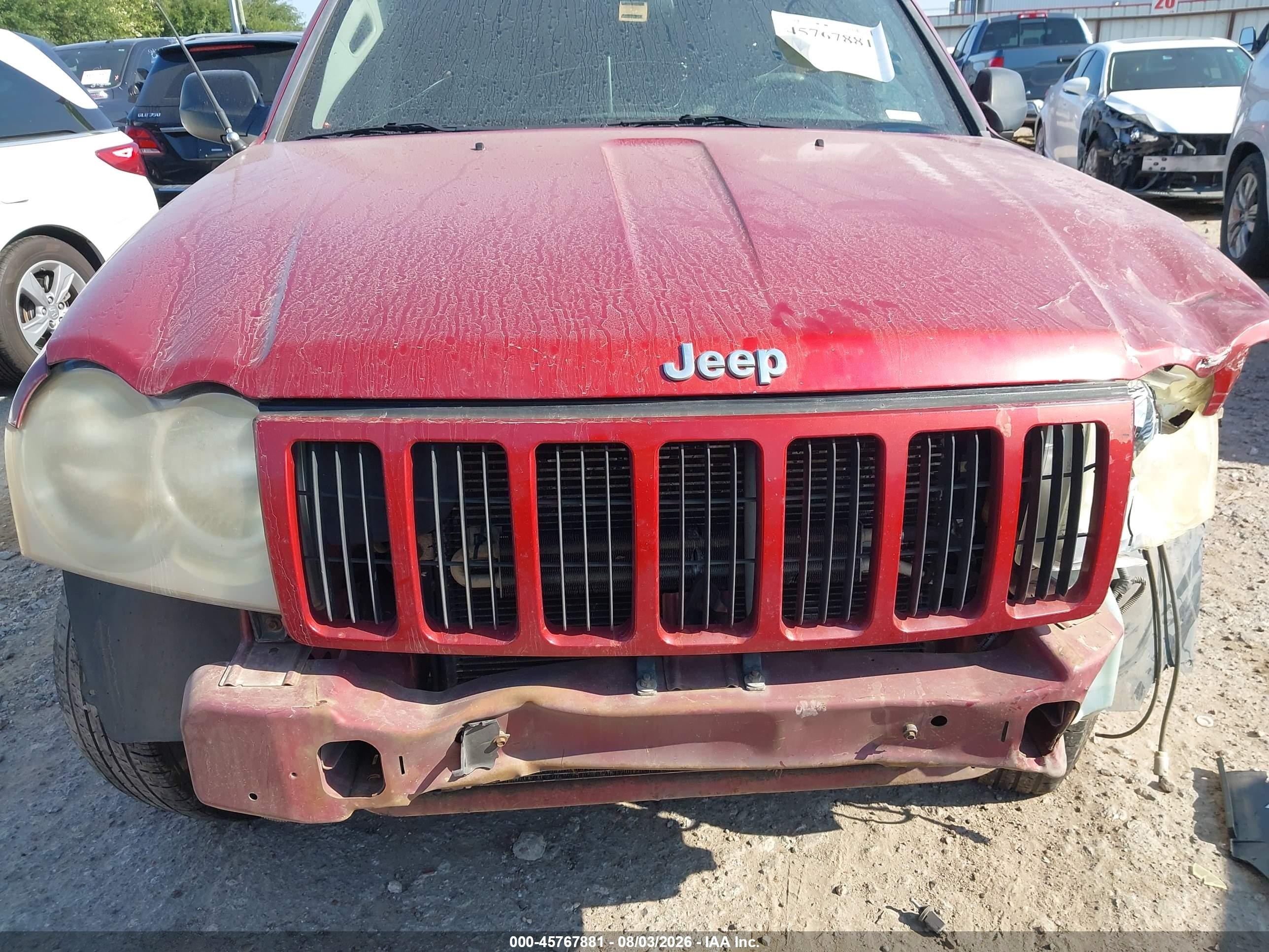 2005 Jeep Grand Cherokee Laredo Red vin: 1J4GS48K75C633388