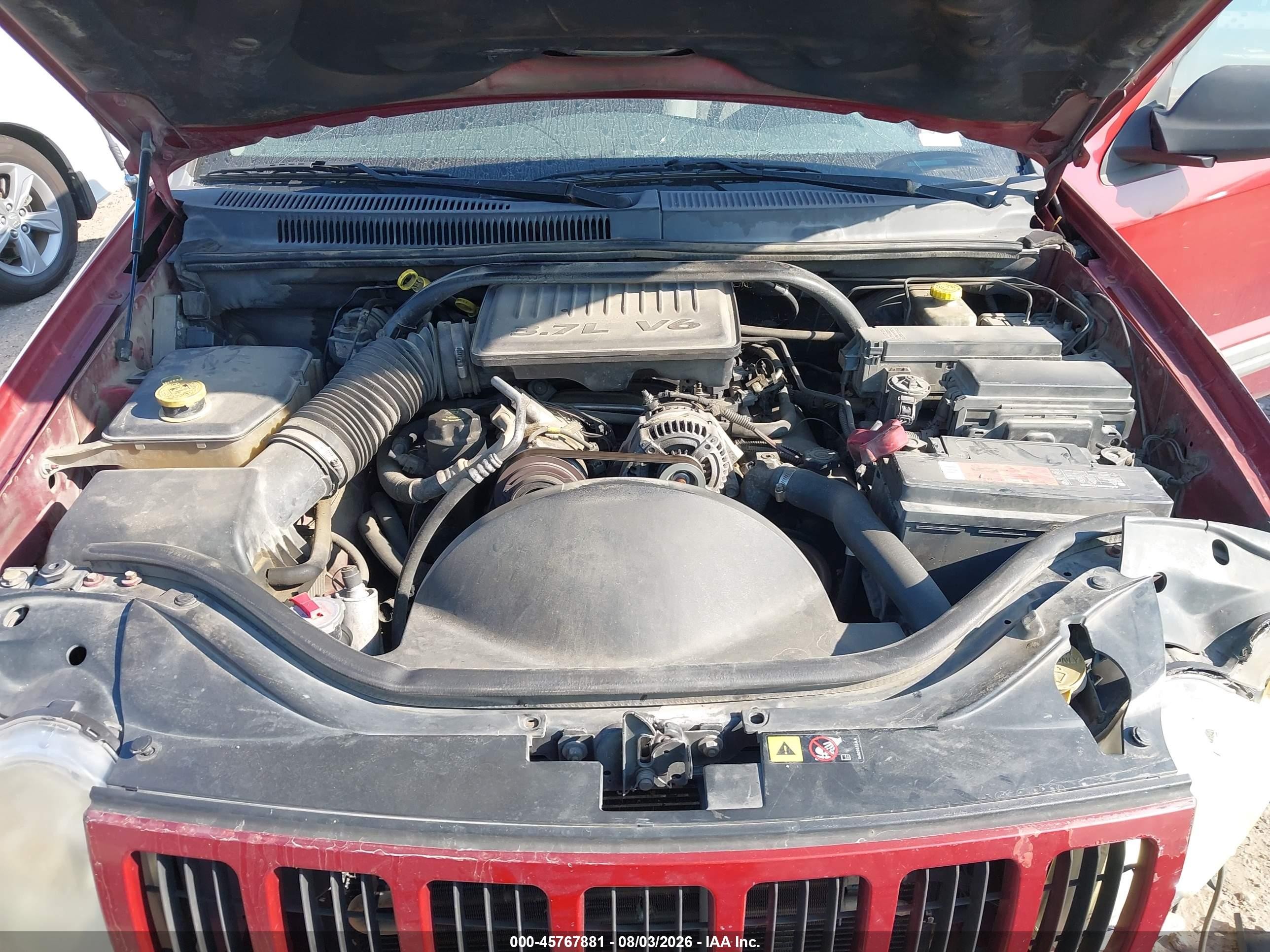 2005 Jeep Grand Cherokee Laredo Red vin: 1J4GS48K75C633388