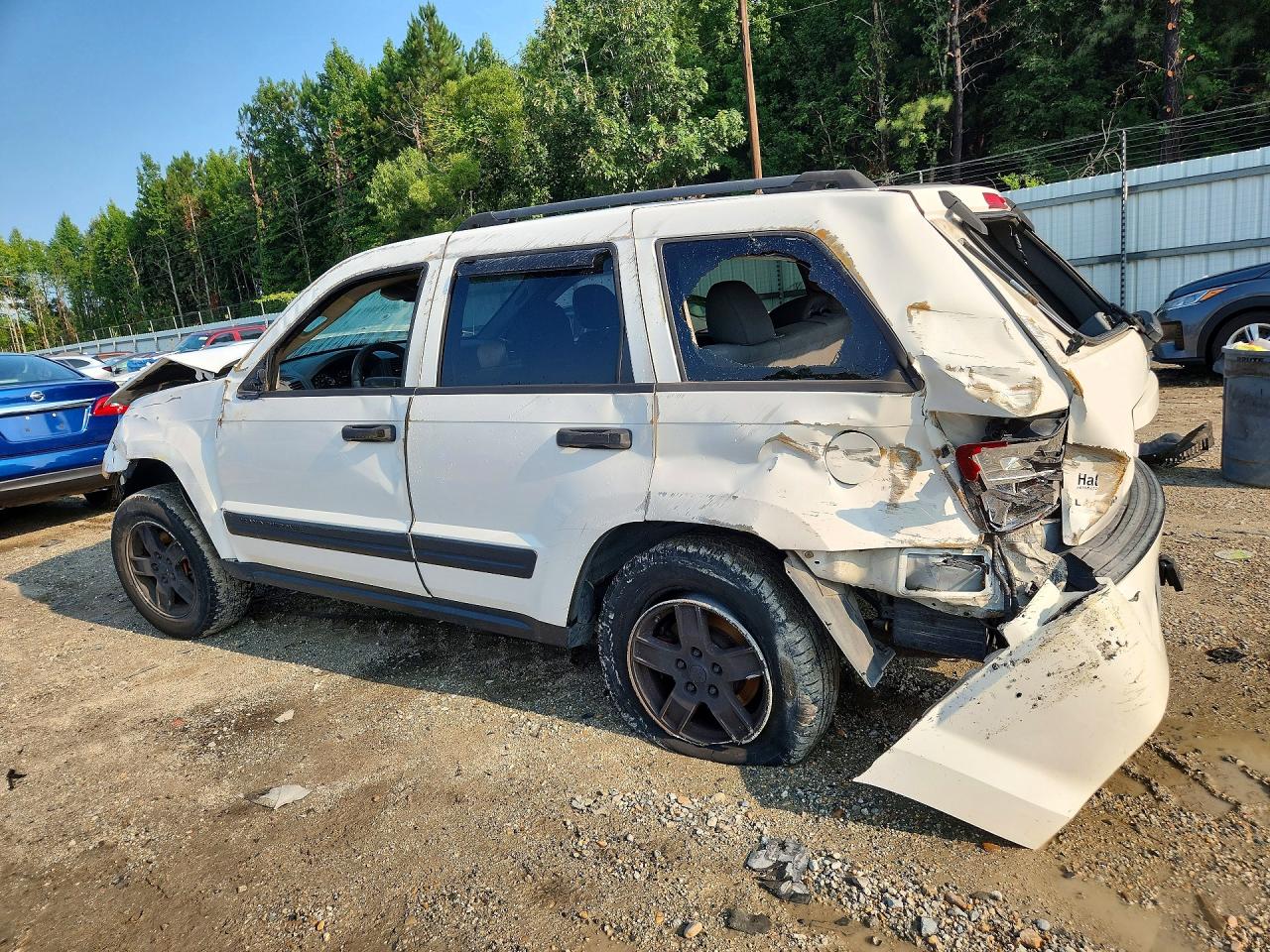 2006 Jeep Grand Cherokee Laredo White vin: 1J4GS48K86C243708