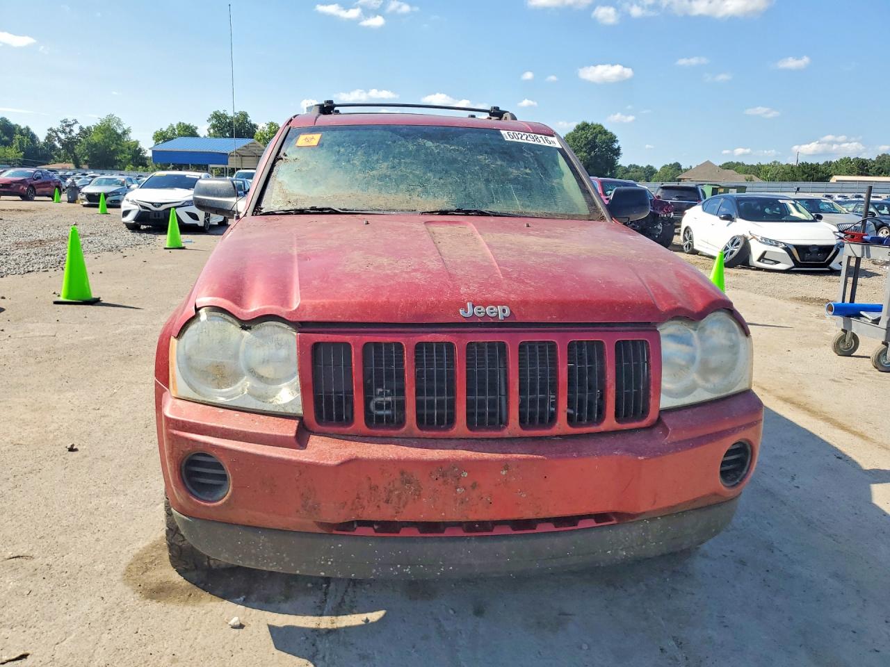 2005 Jeep Grand Cherokee Laredo Red vin: 1J4GS48KX5C602734