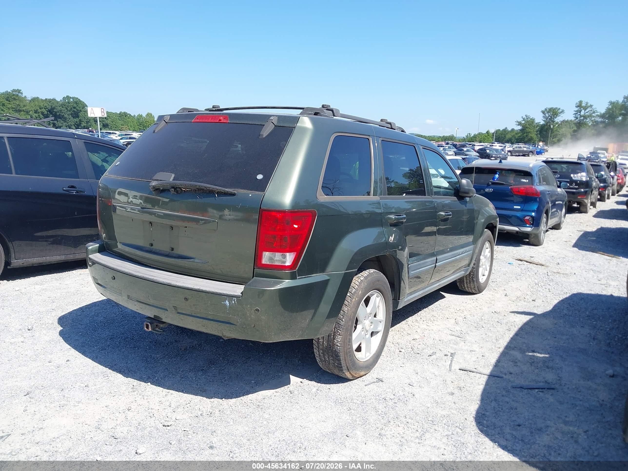2006 Jeep Grand Cherokee Laredo Green vin: 1J4GS48KX6C309580