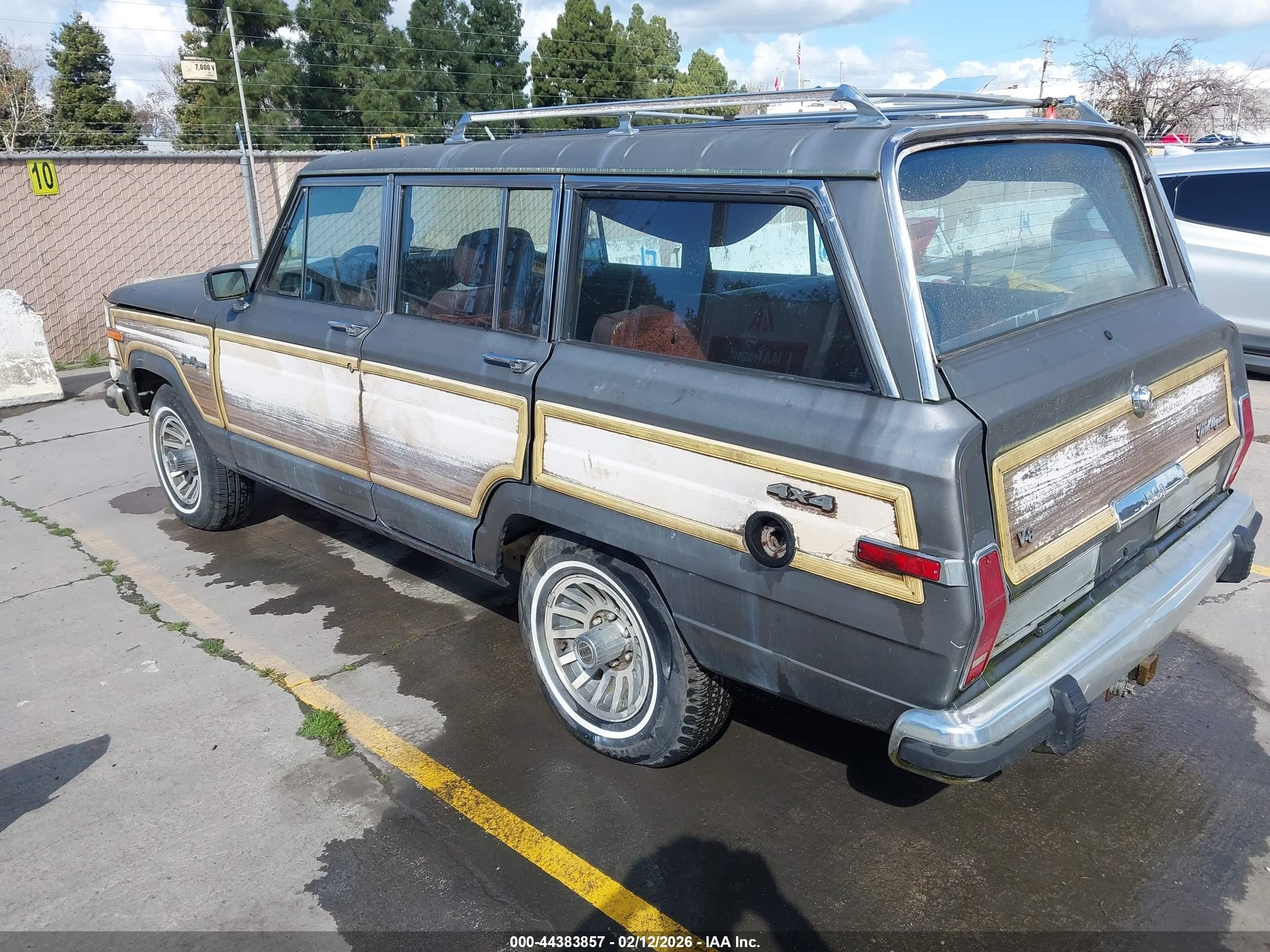 1989 Jeep Grand Wagoneer Gray vin: 1J4GS5871KP109515