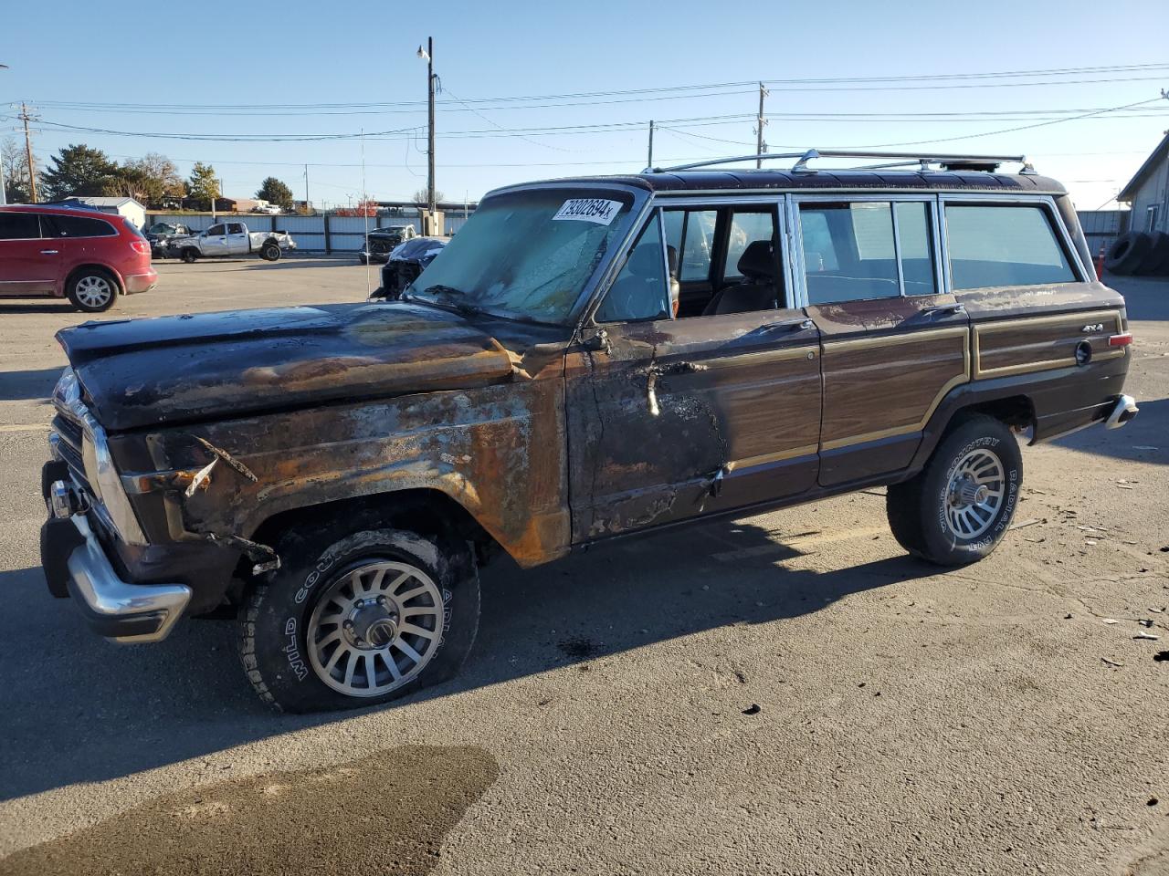 1989 Jeep Grand Wagoneer    Two Tone vin: 1J4GS5875KP107198