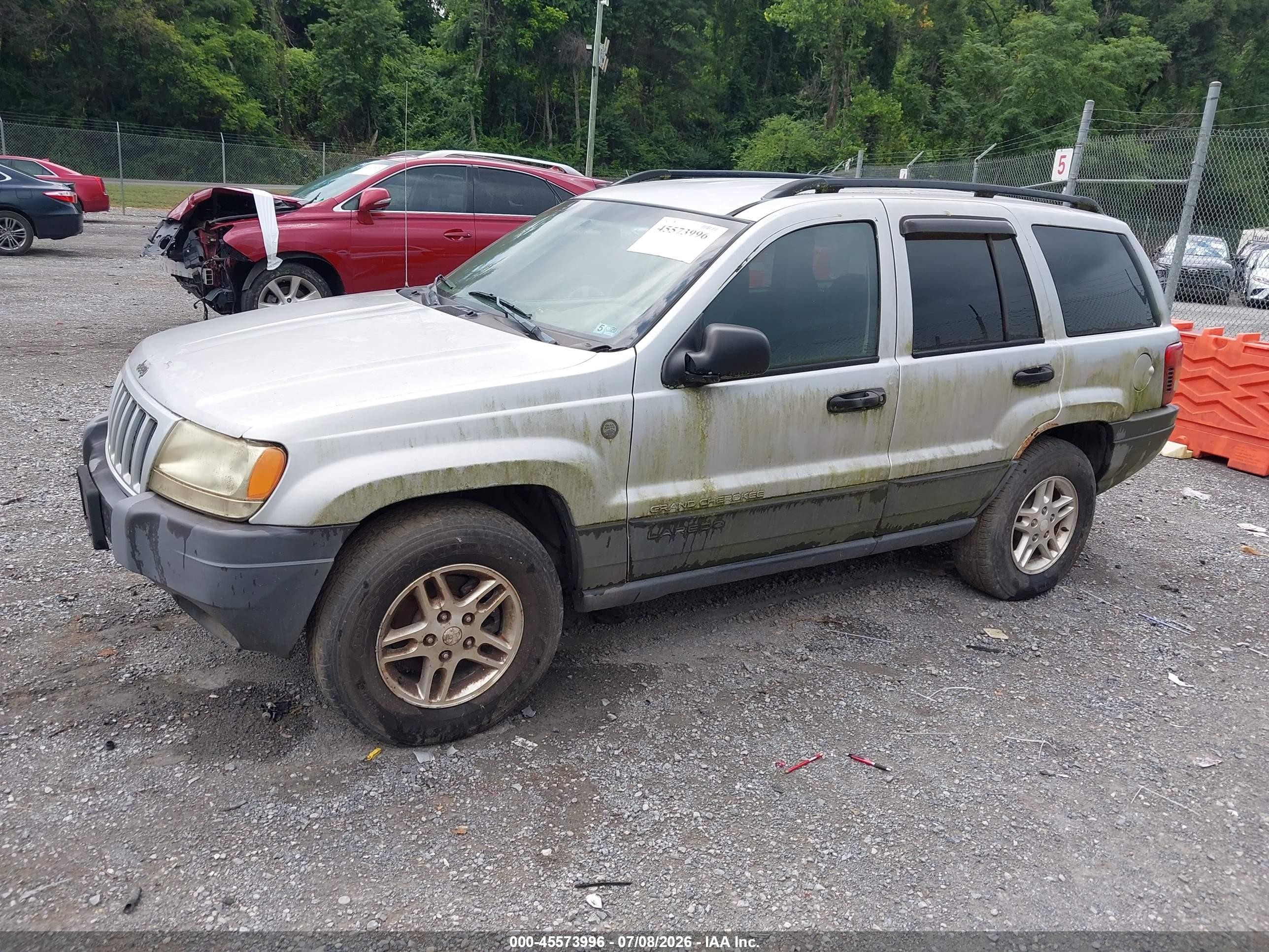 2004 Jeep Grand Cherokee   Серебряный vin: 1J4GW48574C427605
