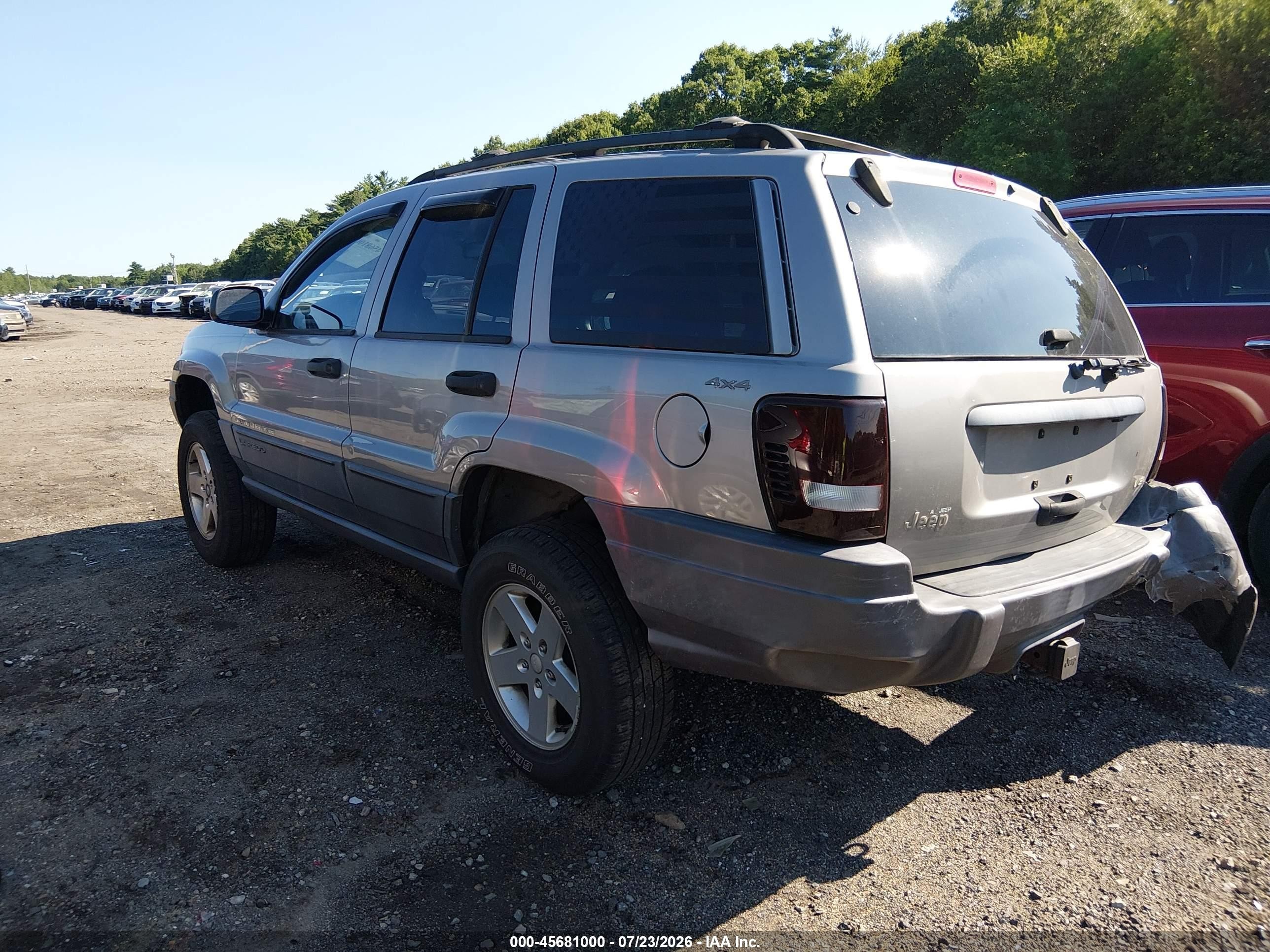 2001 Jeep Grand Cherokee Laredo Gray vin: 1J4GW48N01C618286