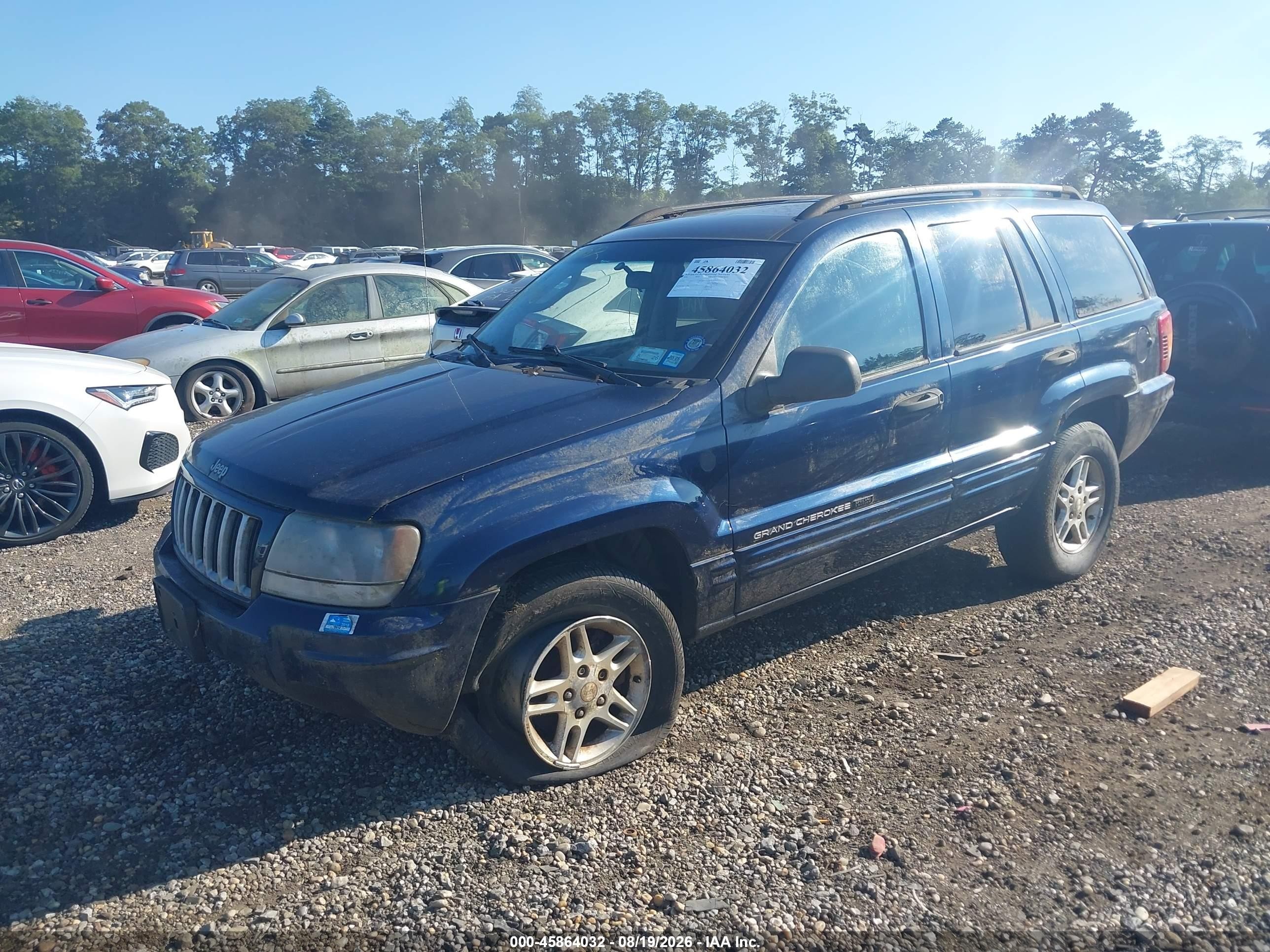 2004 Jeep Grand Cherokee Laredo Blue vin: 1J4GW48N24C407983