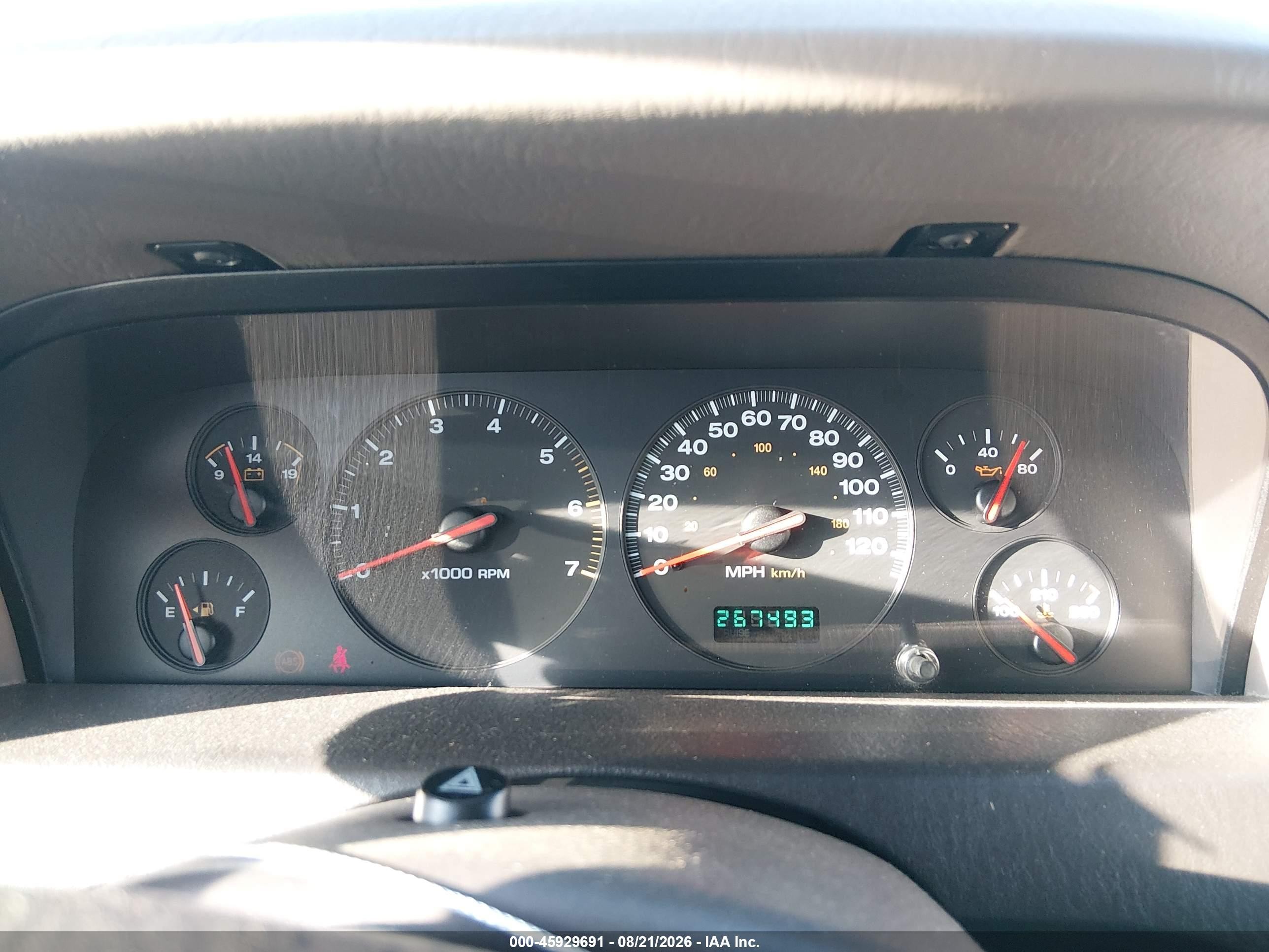 2000 Jeep Grand Cherokee Laredo Blue vin: 1J4GW48N5YC412150