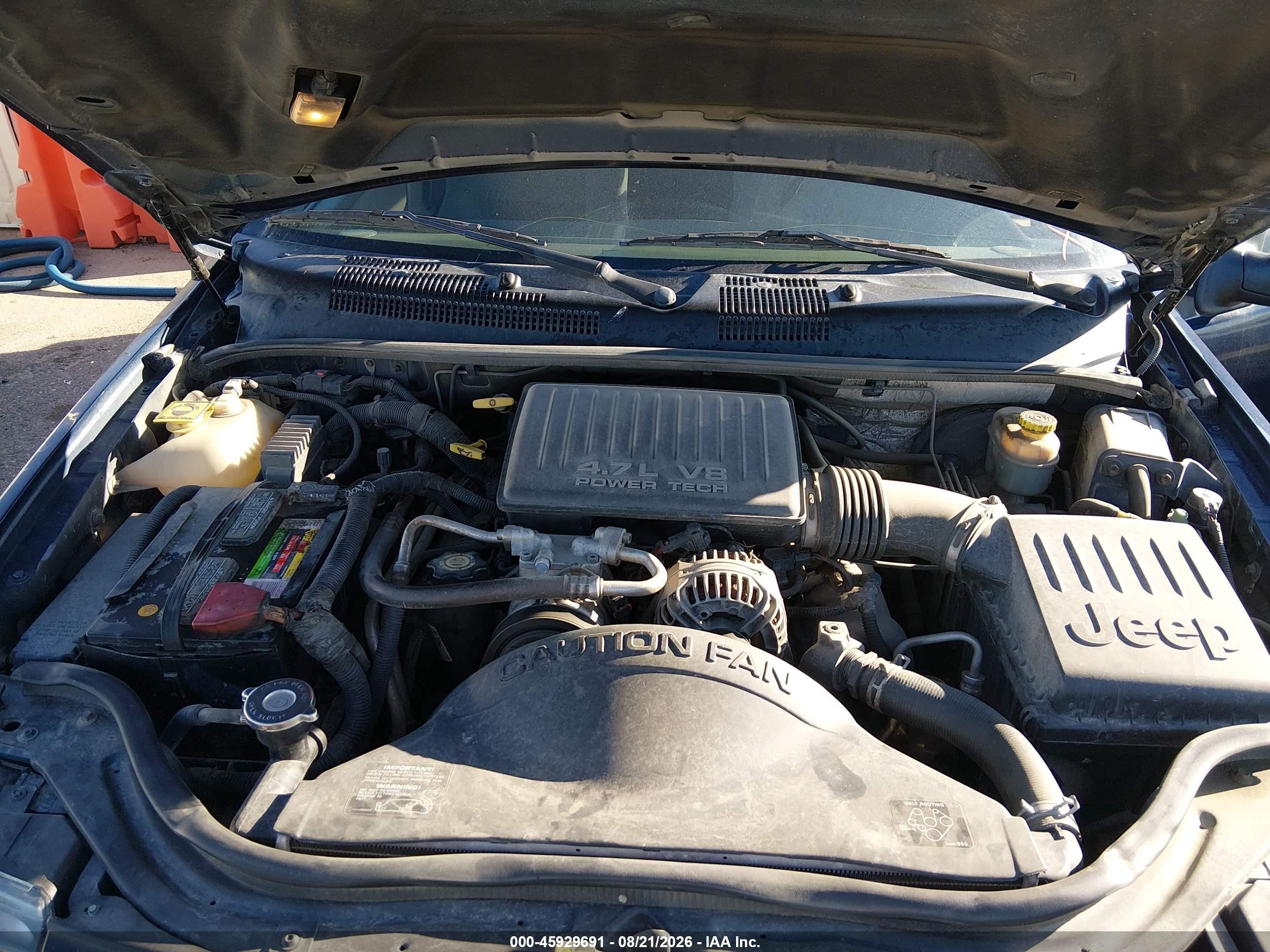 2000 Jeep Grand Cherokee Laredo Blue vin: 1J4GW48N5YC412150
