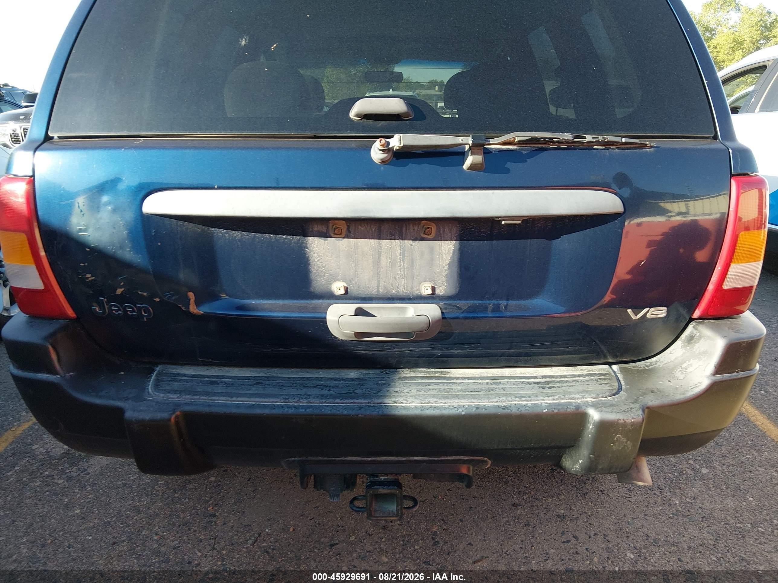 2000 Jeep Grand Cherokee Laredo Blue vin: 1J4GW48N5YC412150