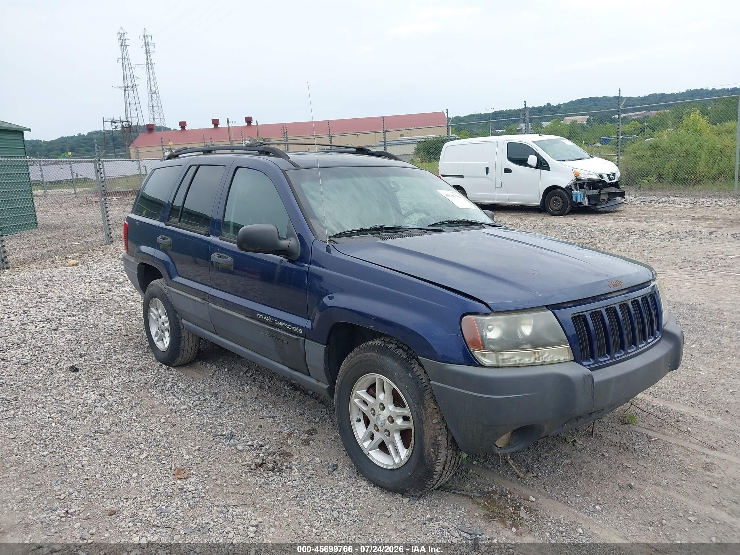 2004 Jeep Grand Cherokee Laredo Синий vin: 1J4GW48N64C433647