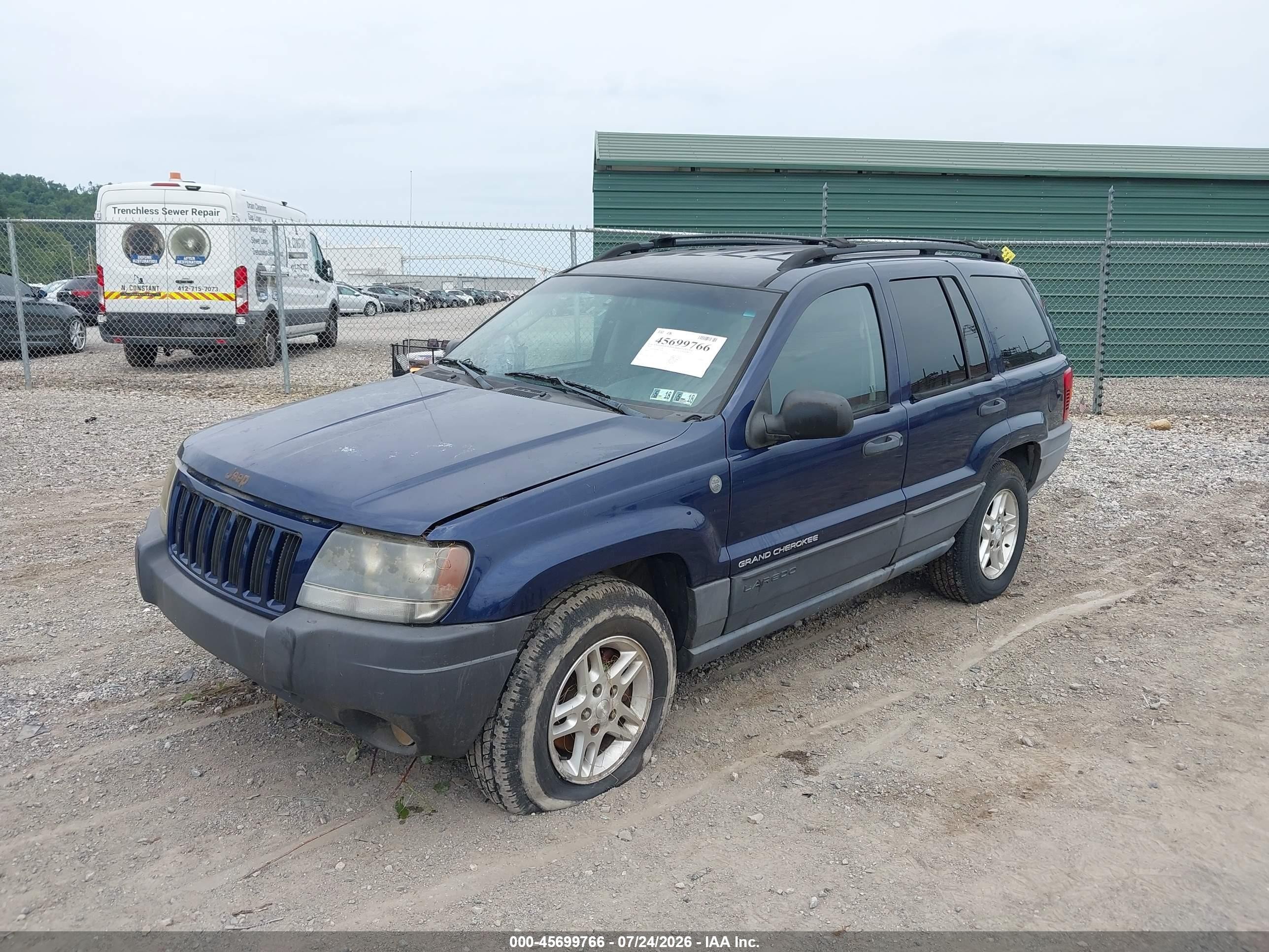 2004 Jeep Grand Cherokee Laredo Blue vin: 1J4GW48N64C433647