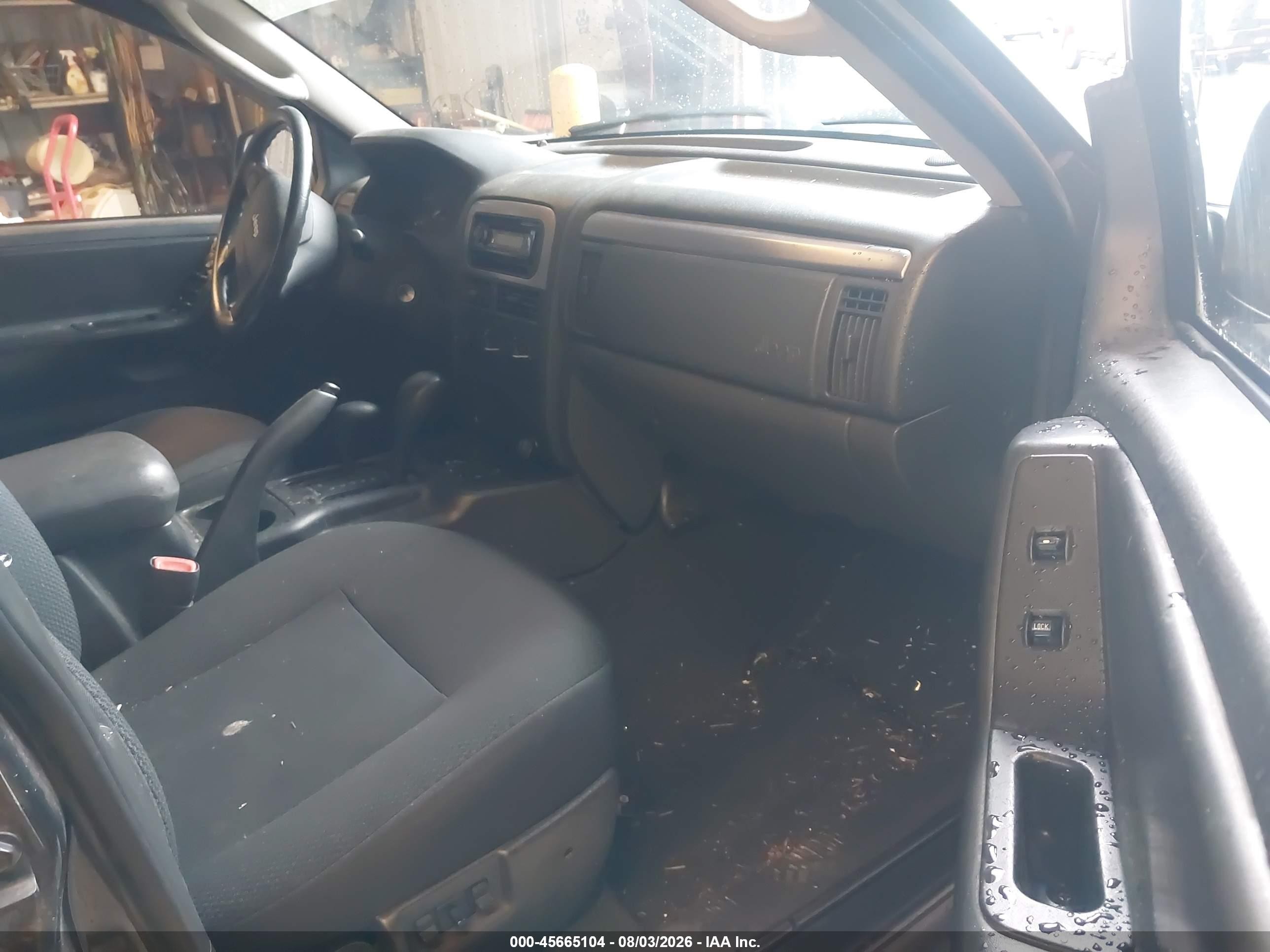 2003 Jeep Grand Cherokee Laredo Black vin: 1J4GW48N73C579487