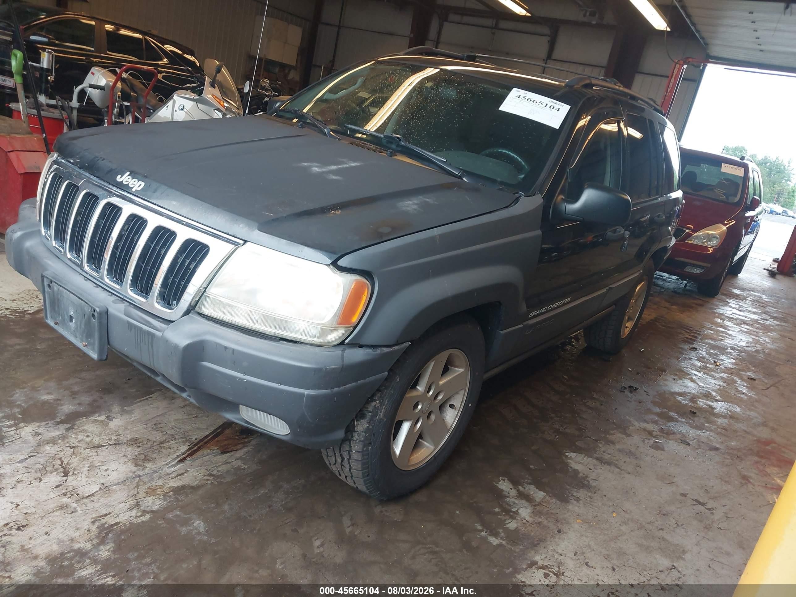 2003 Jeep Grand Cherokee Laredo Black vin: 1J4GW48N73C579487
